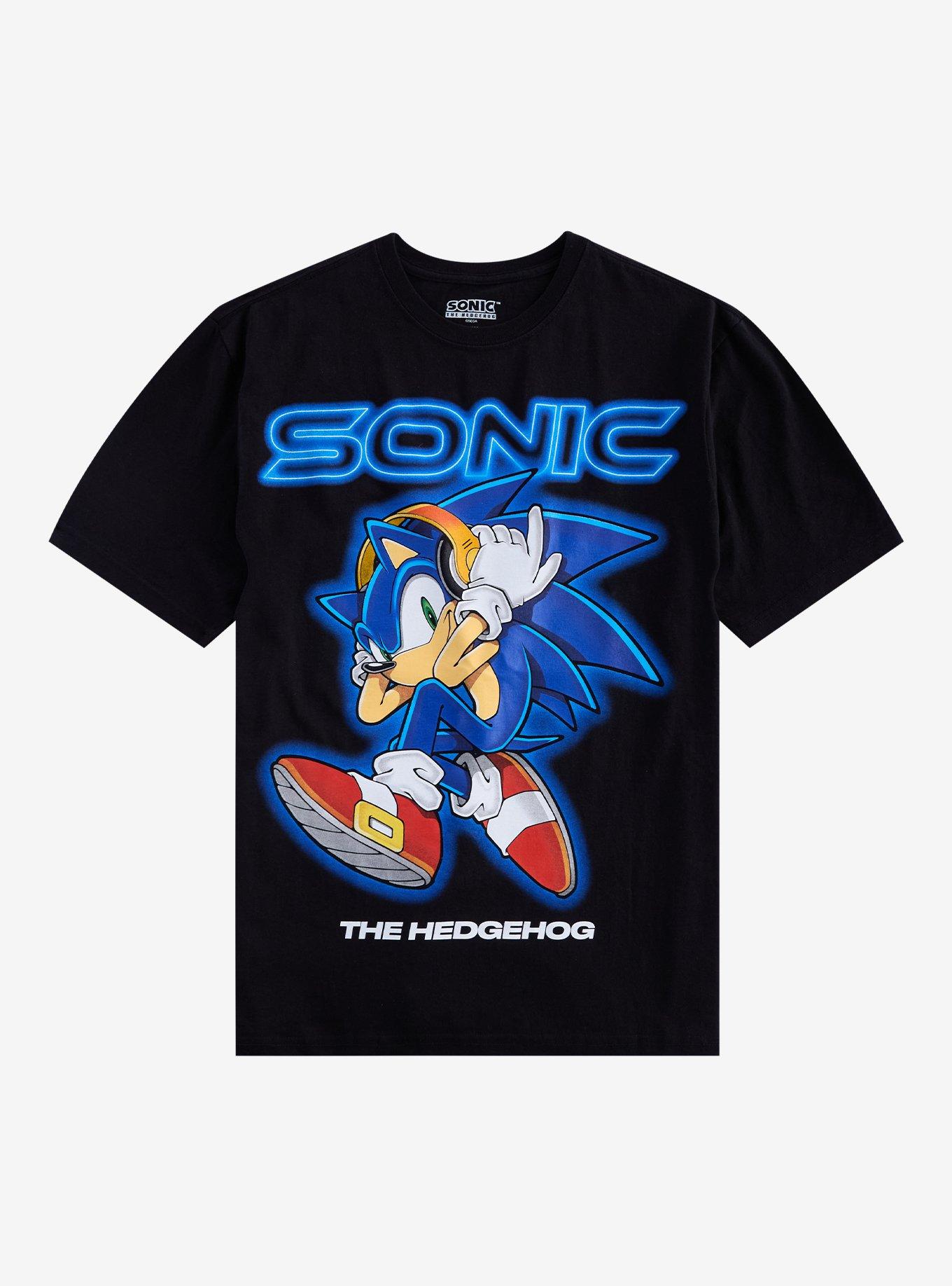 Sonic The Hedgehog Headphones T-Shirt, , hi-res