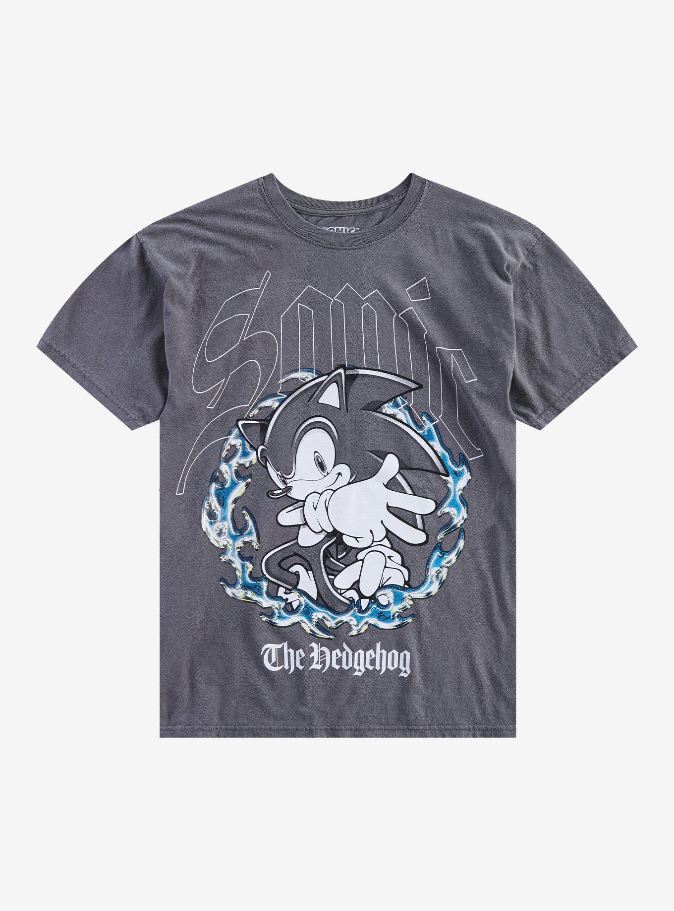 Sonic The Hedgehog Grey Flames T-Shirt, , hi-res