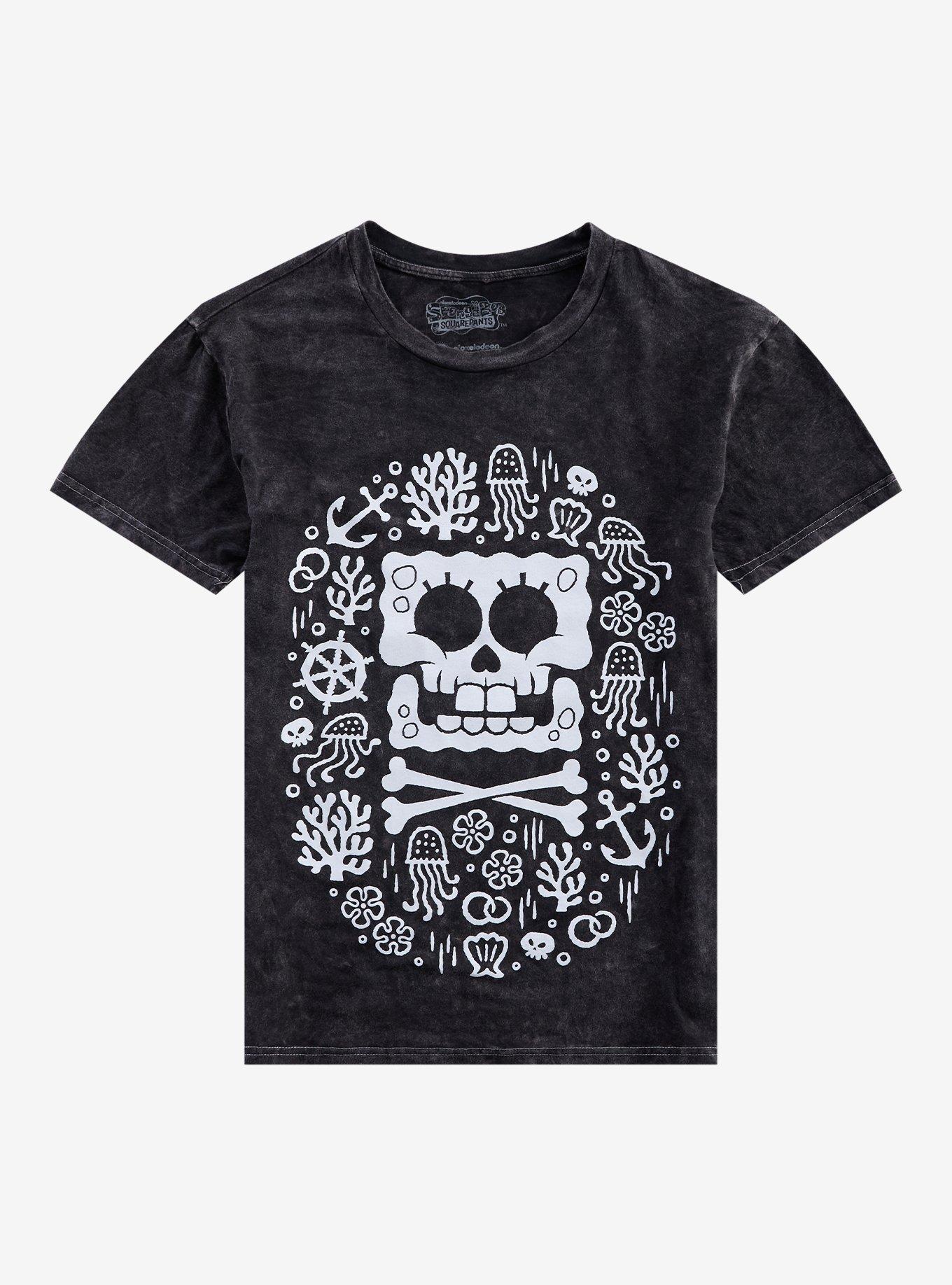 SpongeBob SquarePants Skull Glow-In-The-Dark T-Shirt, , hi-res