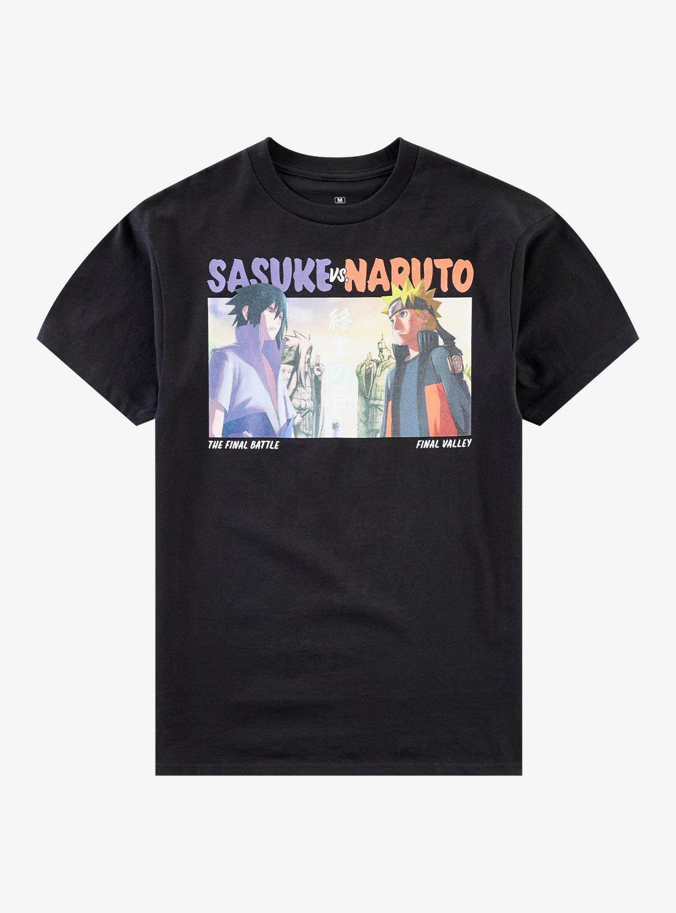 Naruto Shippuden Sasuke VS Naruto Battle T-Shirt, , hi-res