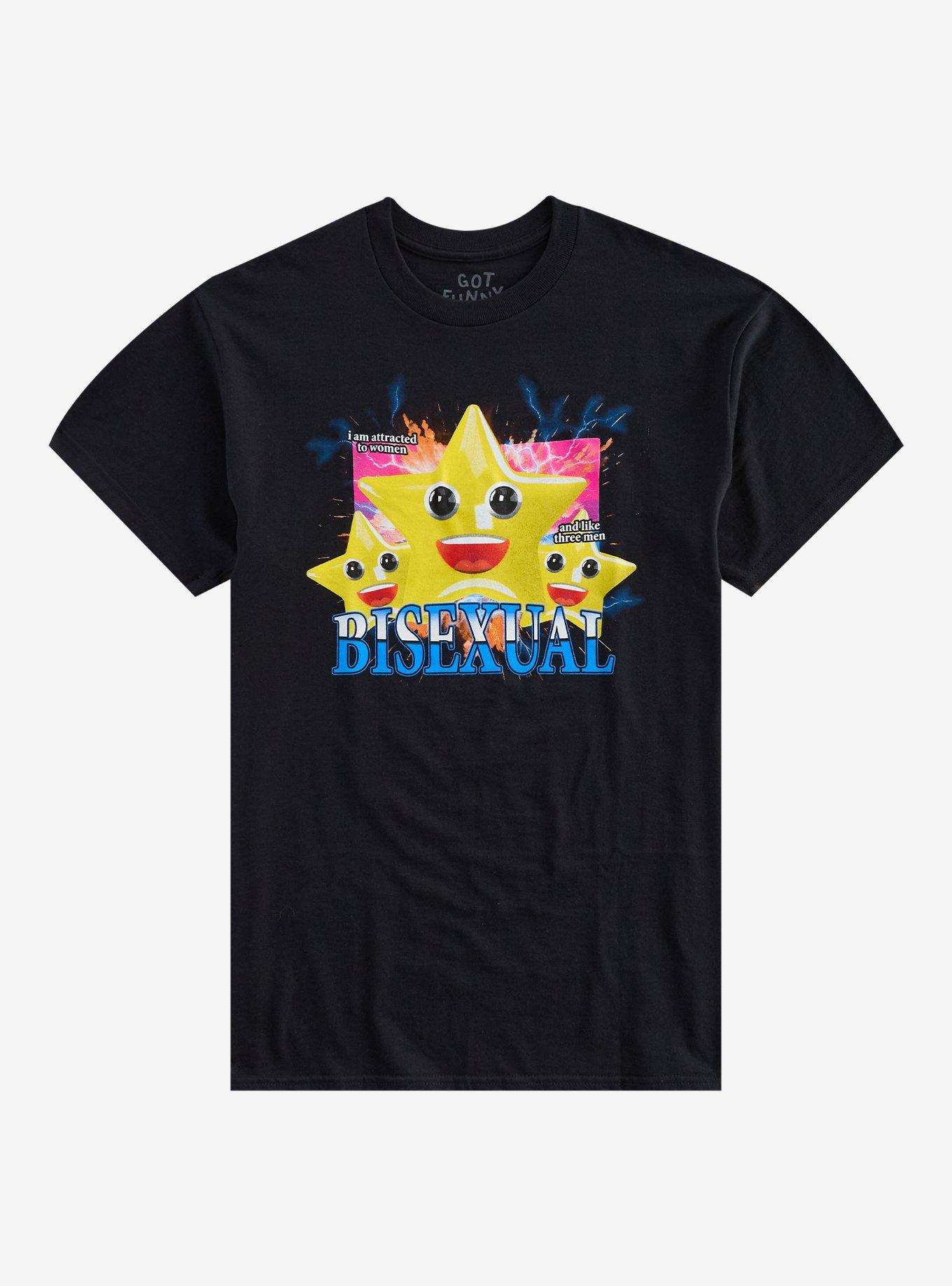 GOTFUNNY Bisexual Star Meme T-Shirt By Got Funny?