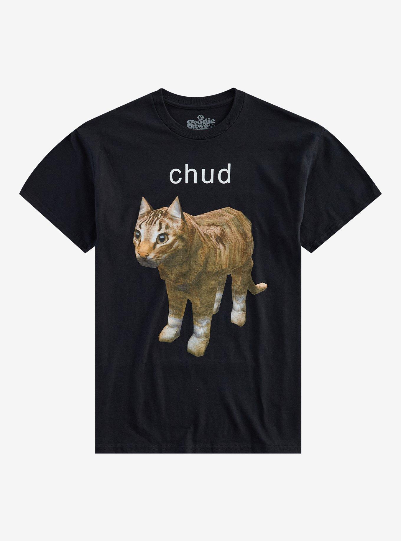 Chud Poly Cat T-Shirt By Goodie Two Sleeves, , hi-res
