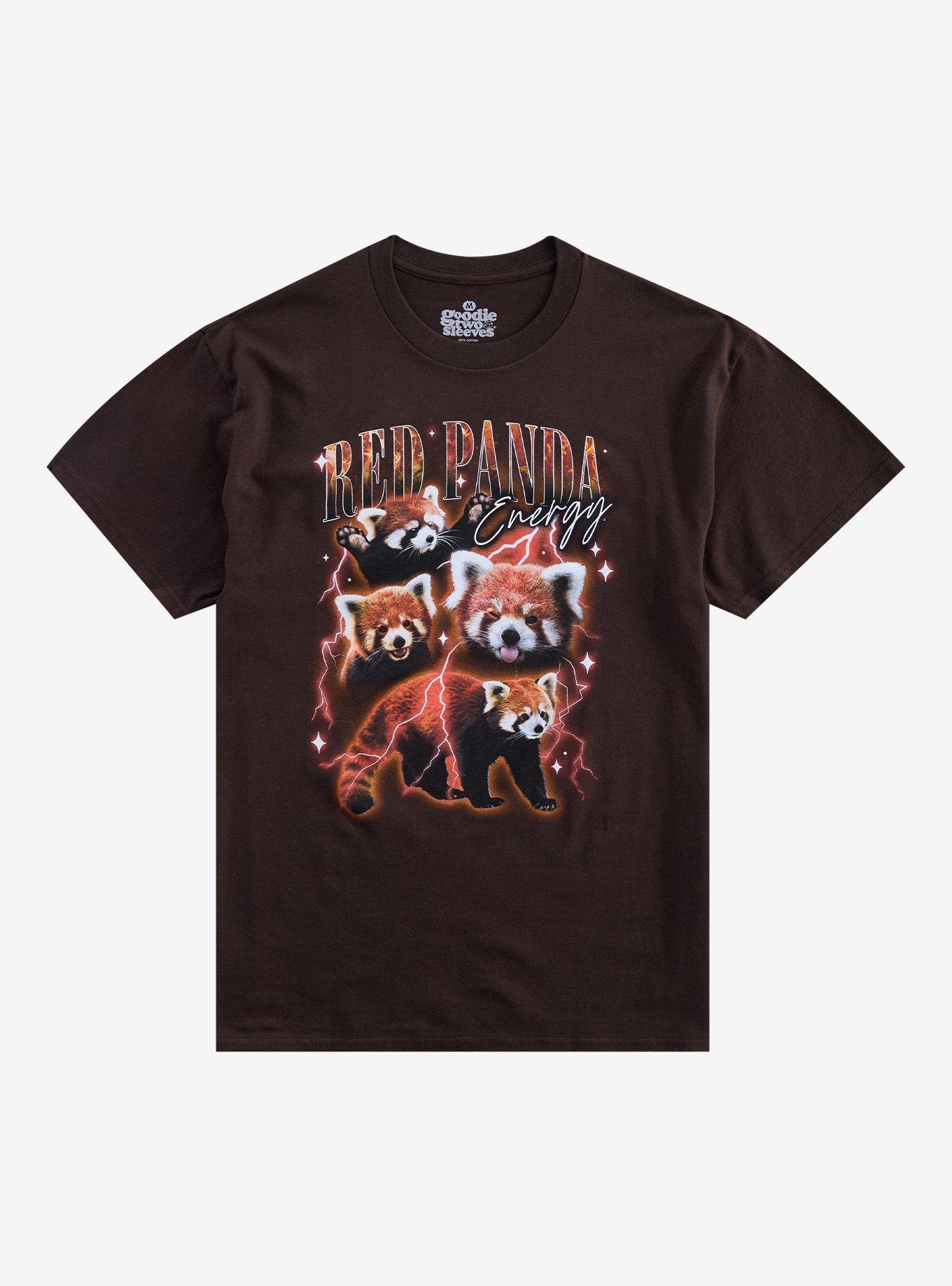 Red Panda Collage T-Shirt By Goodie Two Sleeves, , hi-res