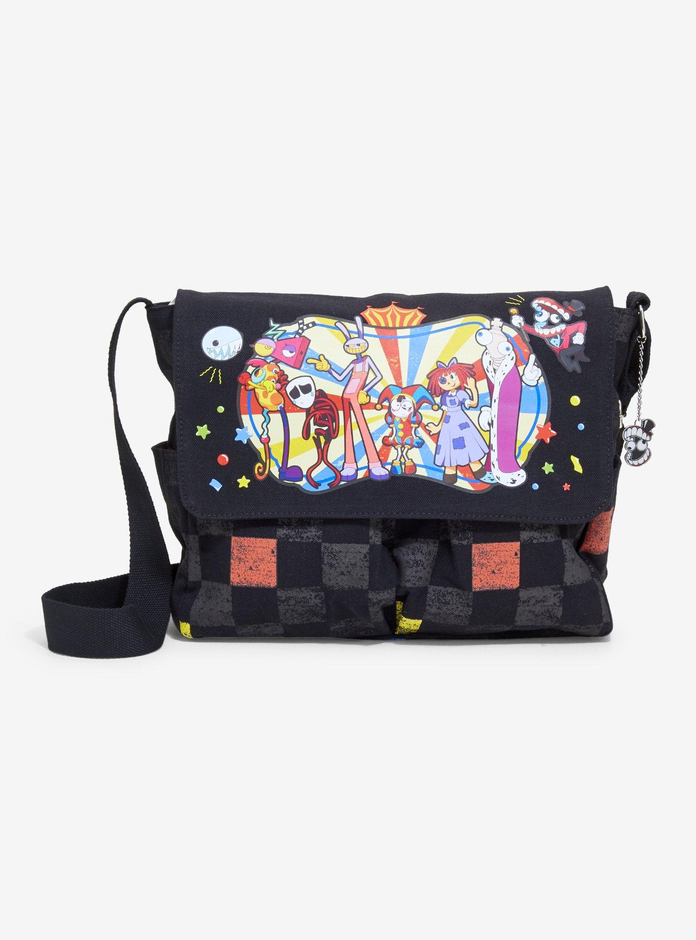 The Amazing Digital Circus Group Checkered Messenger Bag | Hot Topic