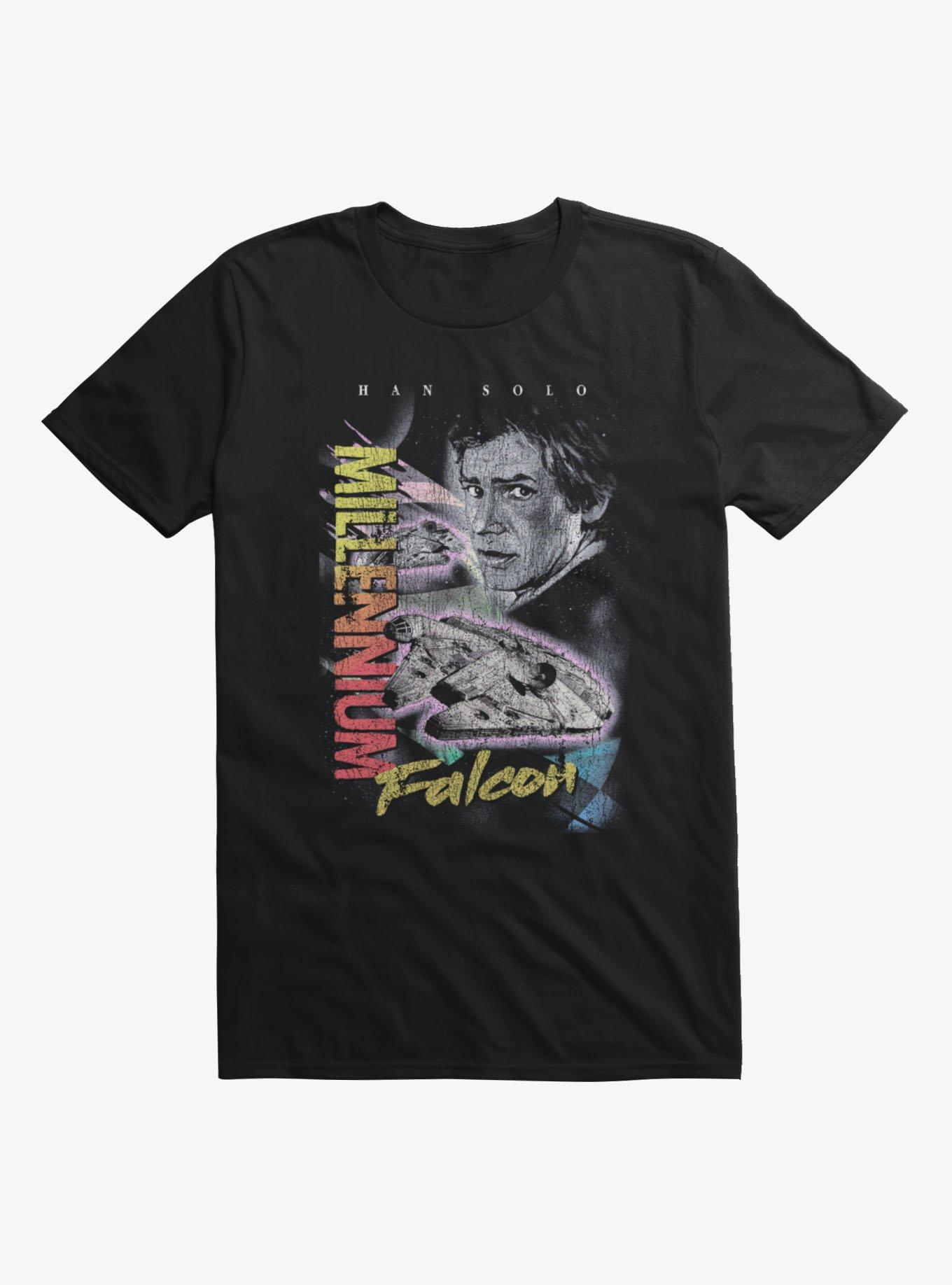 Star Wars Han Solo Millenium Falcon Collage T-Shirt, , hi-res