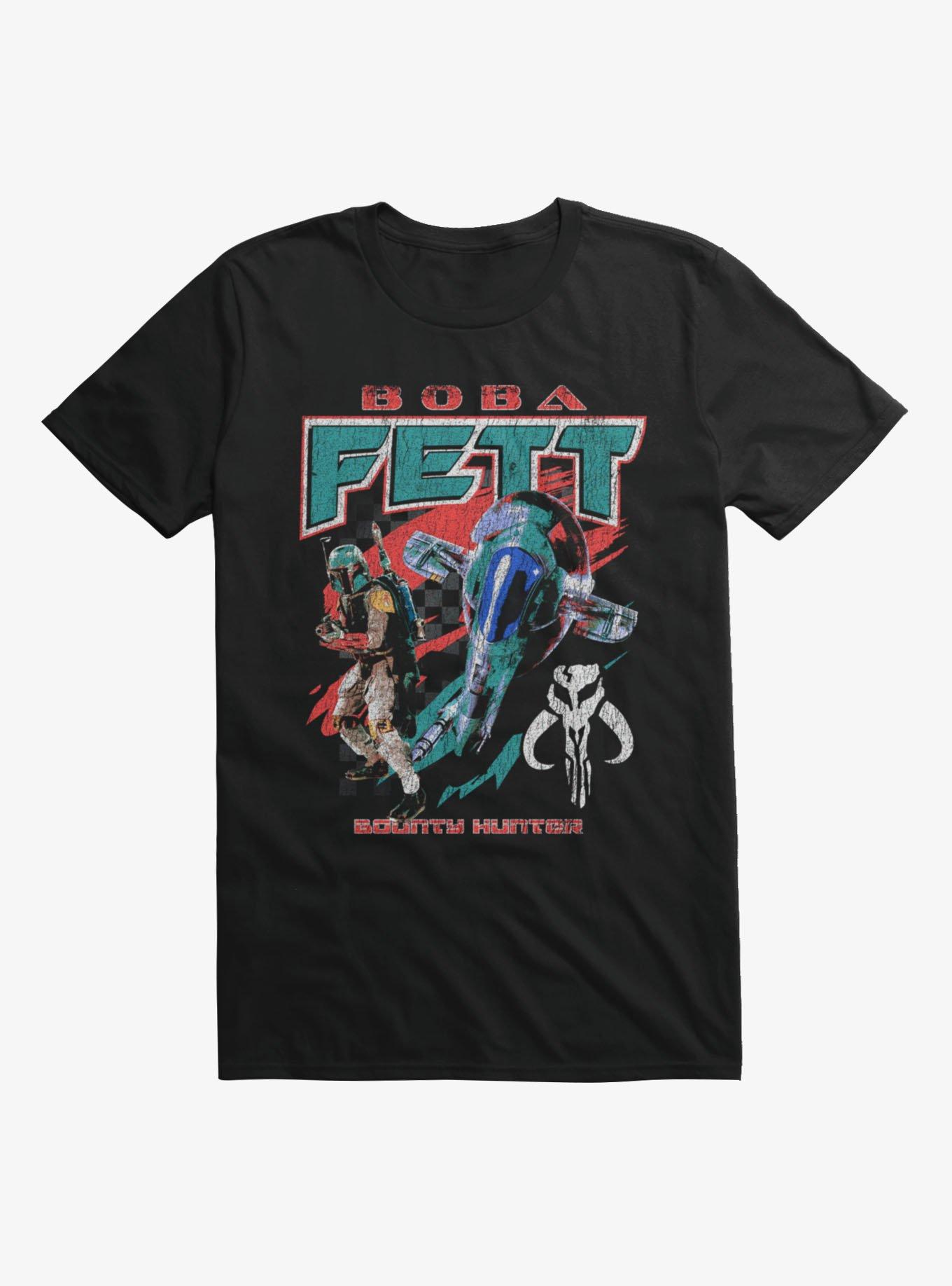 Star Wars Boba Fett And Slave I Racing Flag T-Shirt, , hi-res