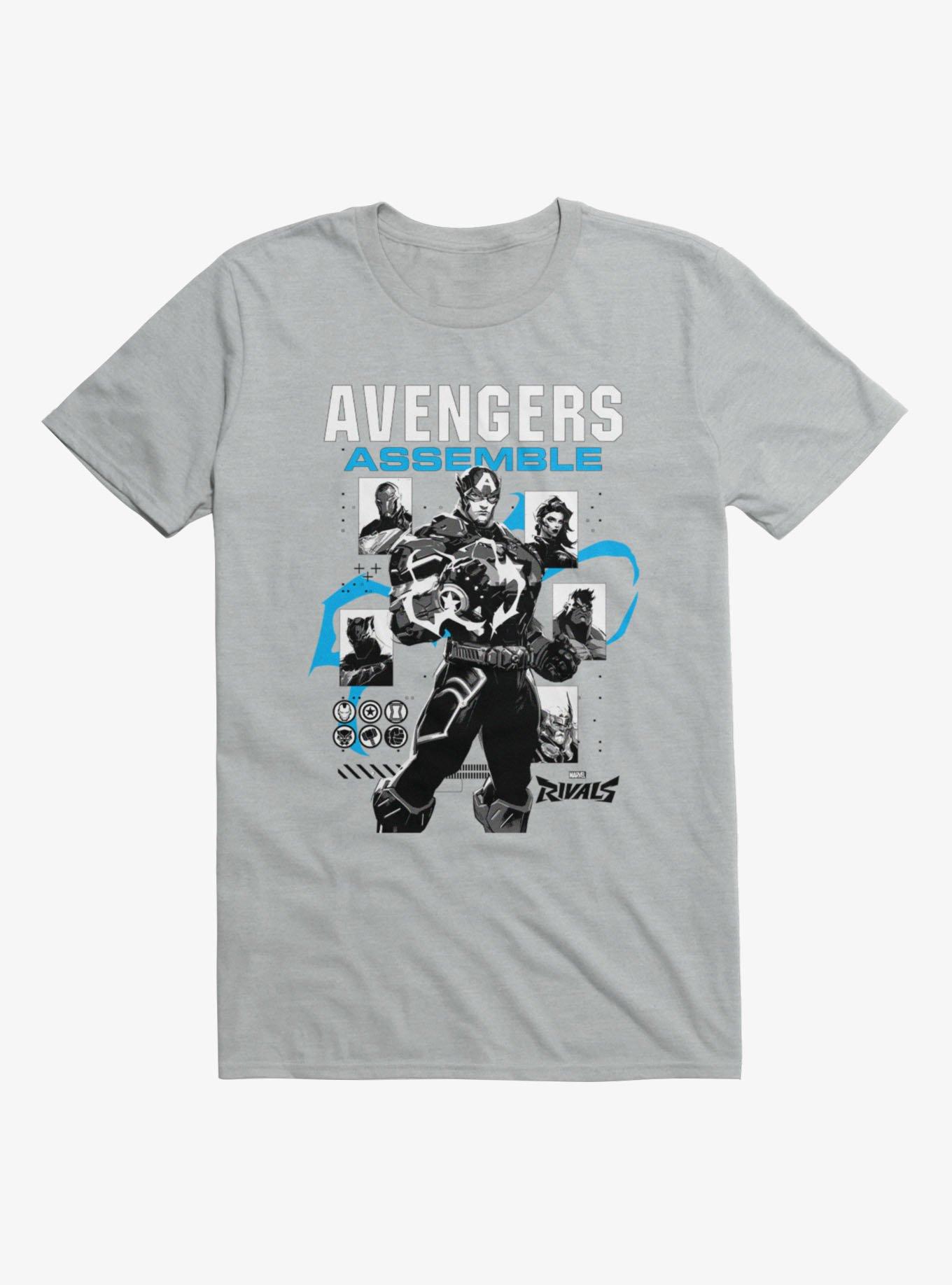 Marvel Rivals Captain America Avengers Assemble T-Shirt, , hi-res