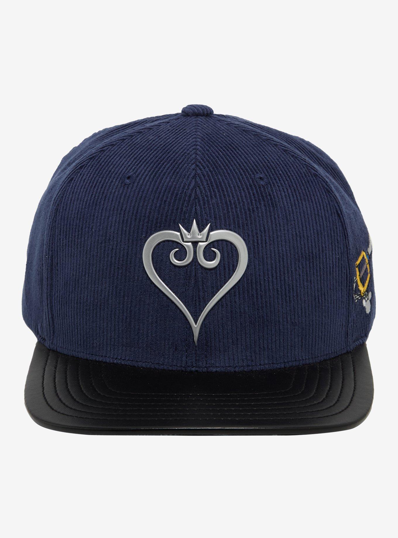 Disney Kingdom Hearts Emblem Corduroy Ball Cap - BoxLunch Exclusive, , hi-res