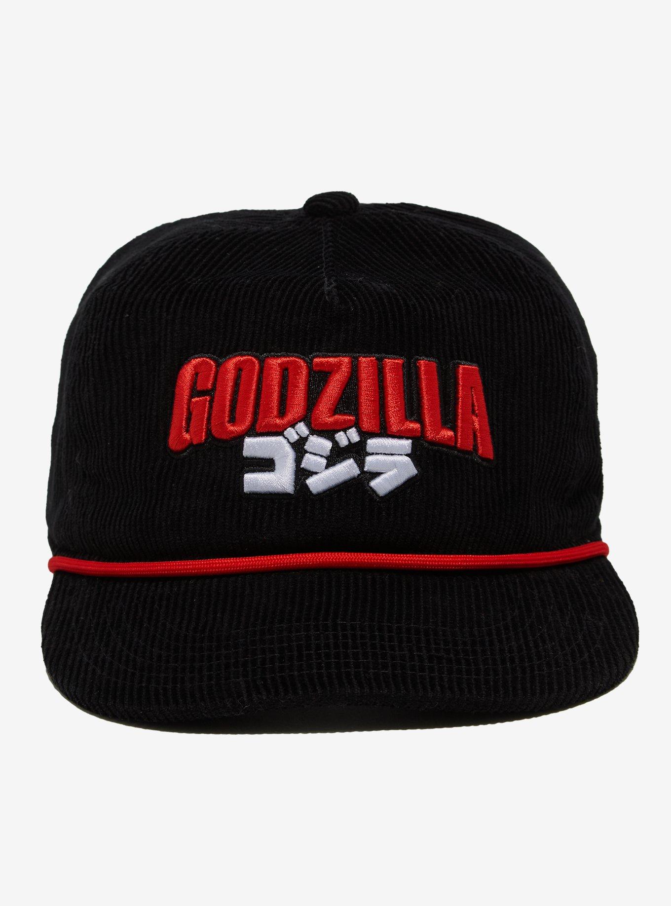 Godzilla Logo Corduroy Ball Cap - BoxLunch Exclusive, , hi-res