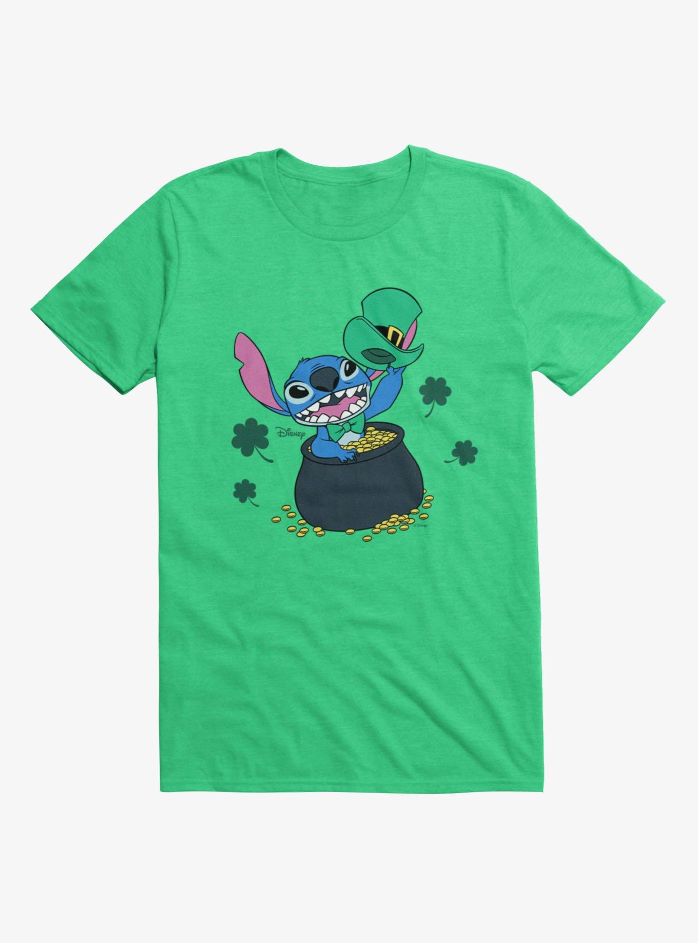 Disney Lilo And Stitch St. Patrick's Pot Of Gold T-Shirt