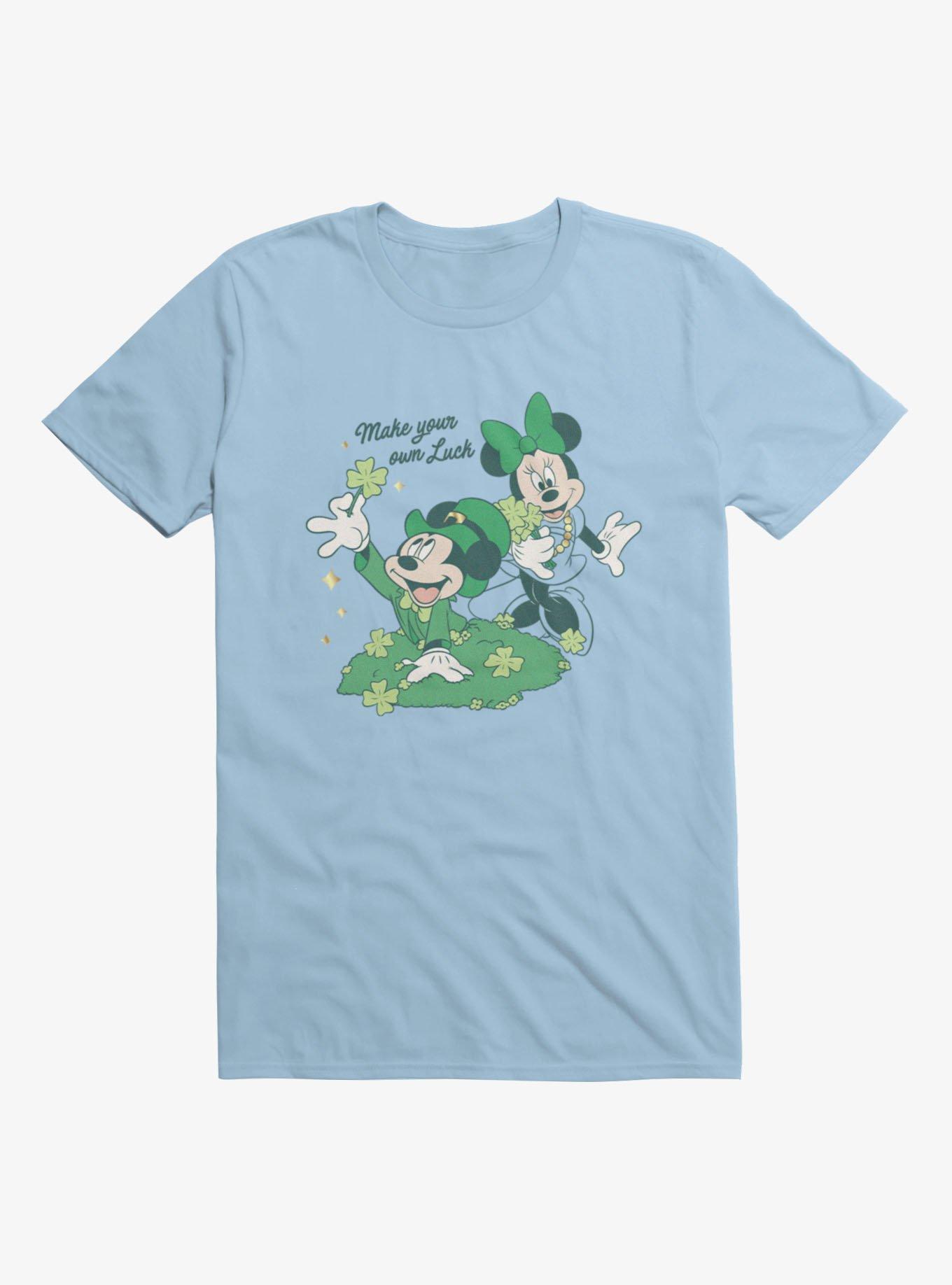 Disney Mickey And Friends St. Patrick's Make Your Own Luck T-Shirt, LIGHT BLUE, hi-res