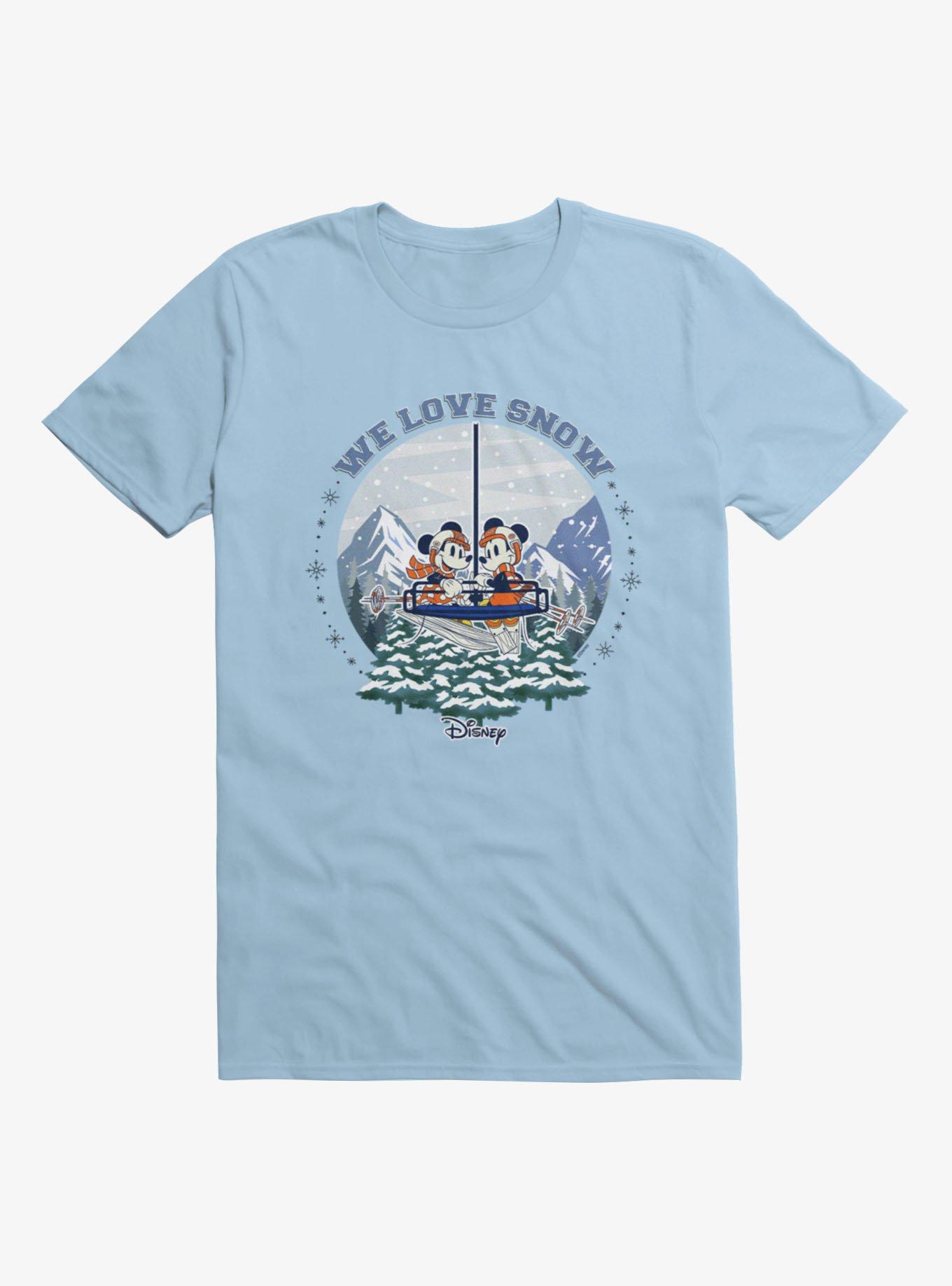 Disney Mickey And Friends We Love Snow Globe T-Shirt, , hi-res