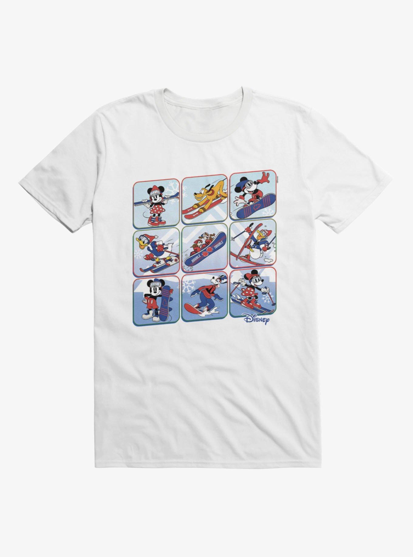 Disney Mickey And Friends Winter Sport Squares T-Shirt, , hi-res