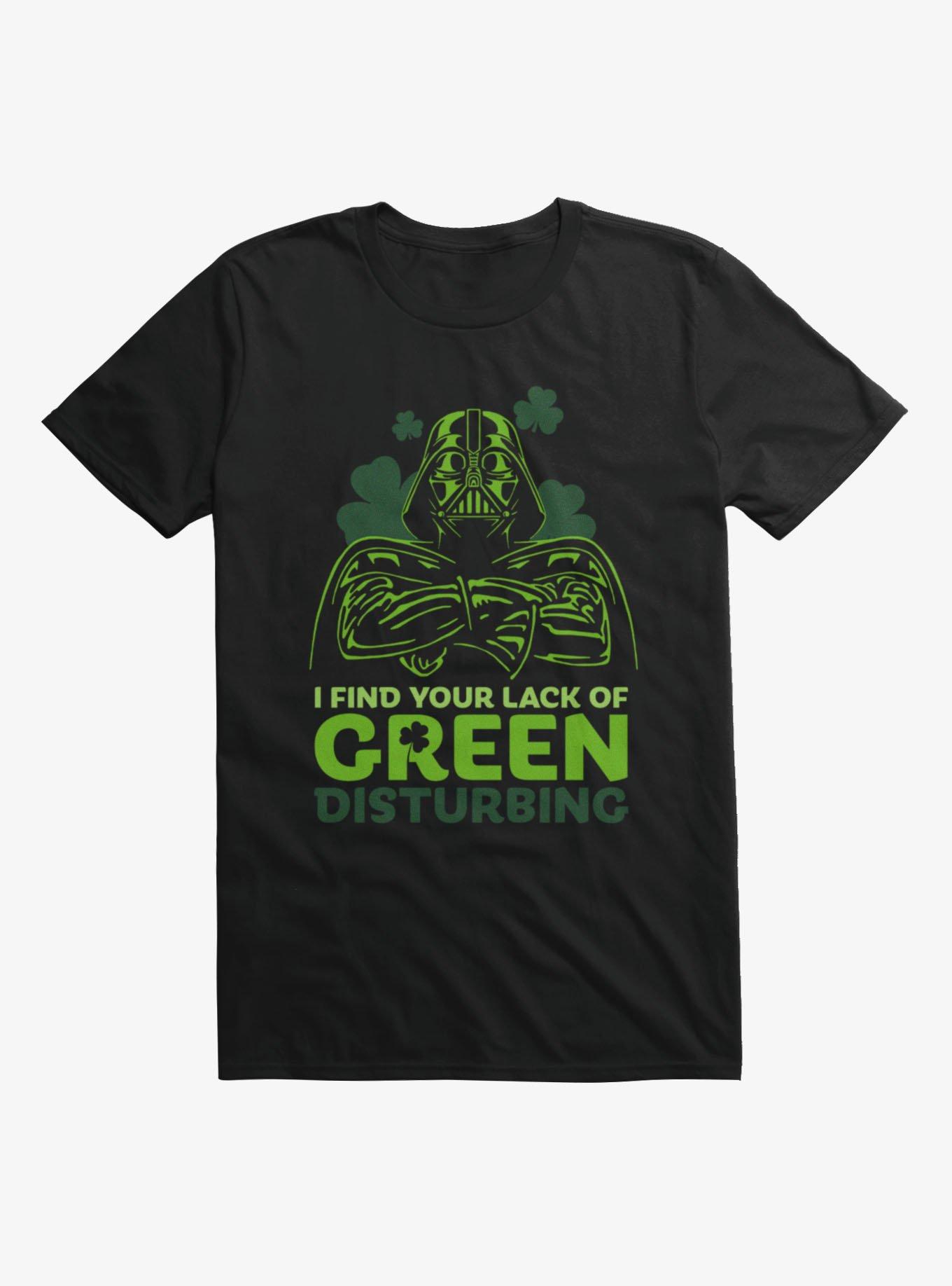 Star Wars St. Patrick's Lack Of Green Distrubing Darth Vader T-Shirt