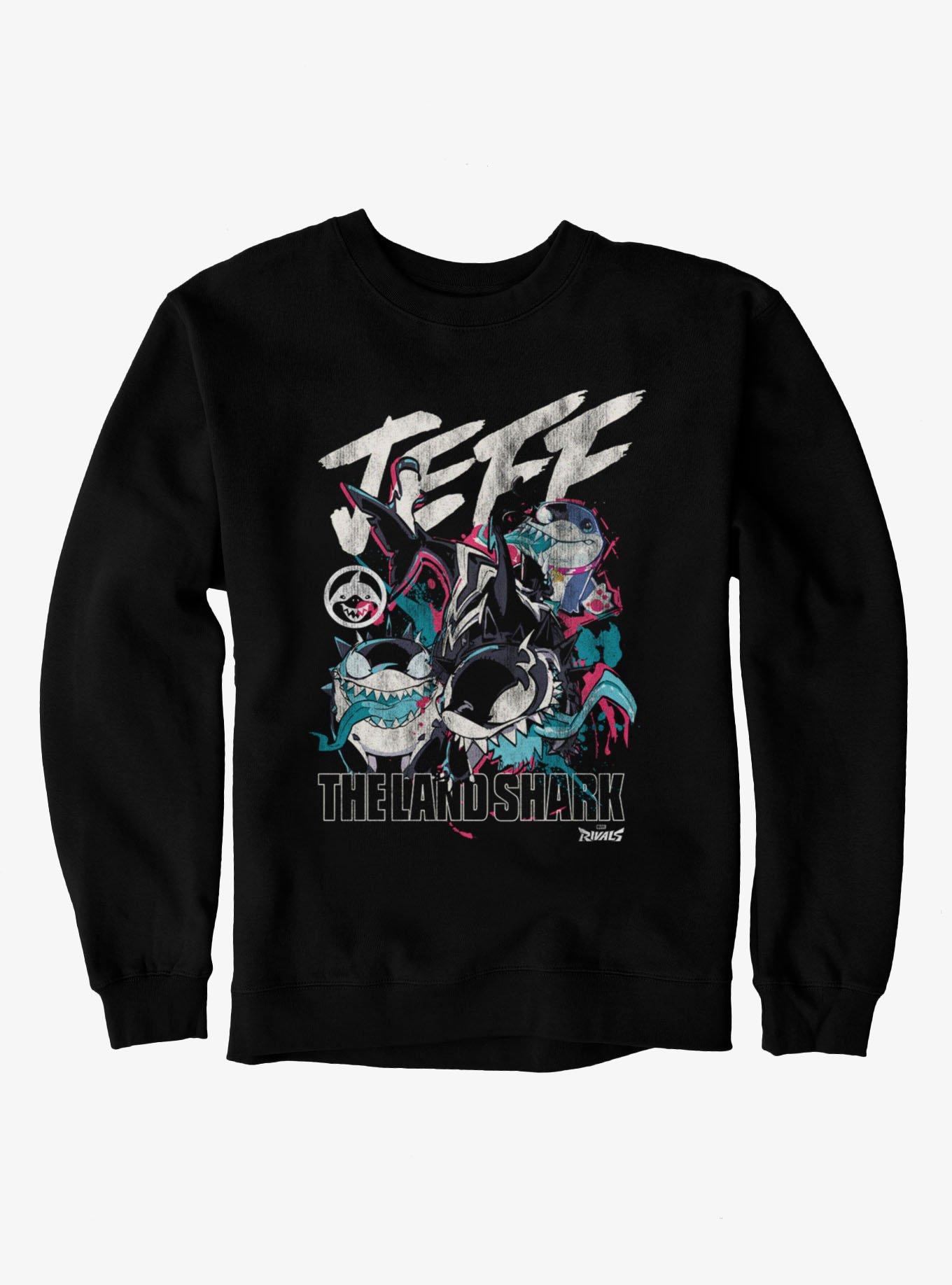 Marvel Rivals Jeff The Land Shark Collage Sweatshirt, , hi-res