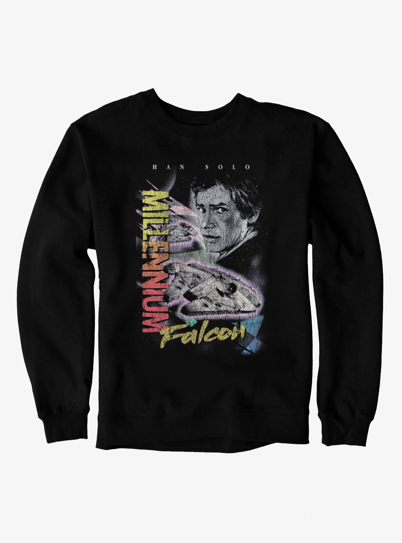 Star Wars Han Solo Millenium Falcon Collage Sweatshirt, , hi-res