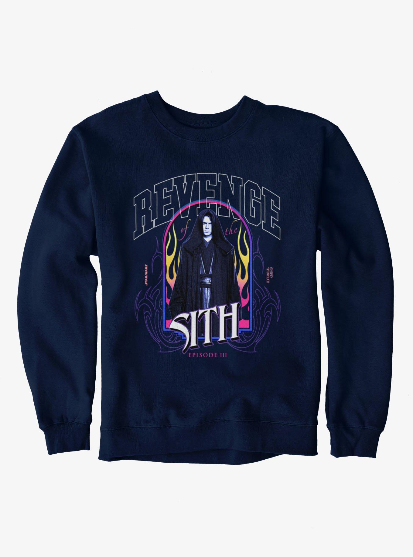 Star Wars Episode III Revenge Of The Sith Anakin Fire Portrait Sweatshirt