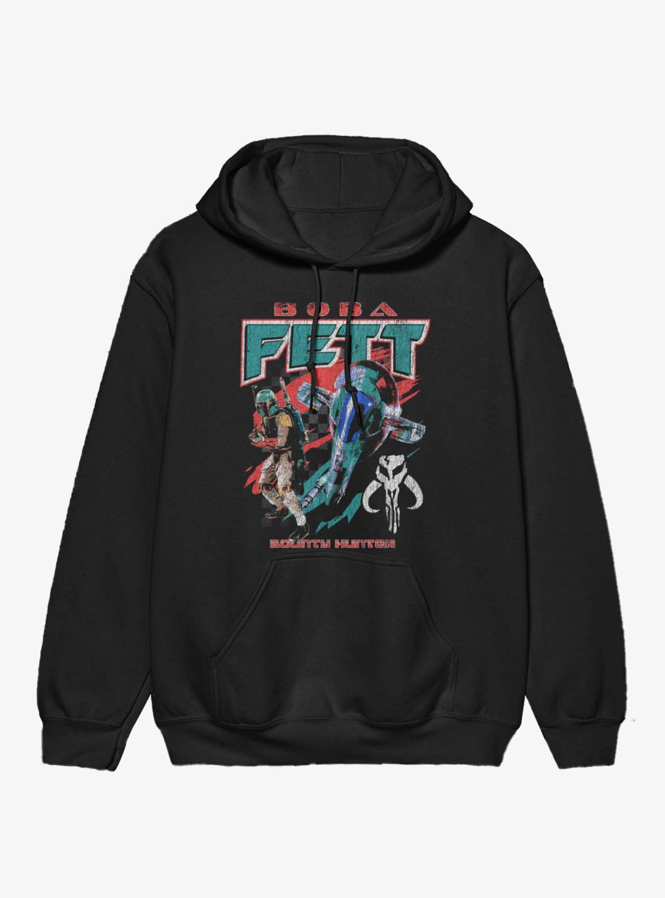 Star Wars Boba Fett Ship Racing Flag Retro Hoodie, , hi-res