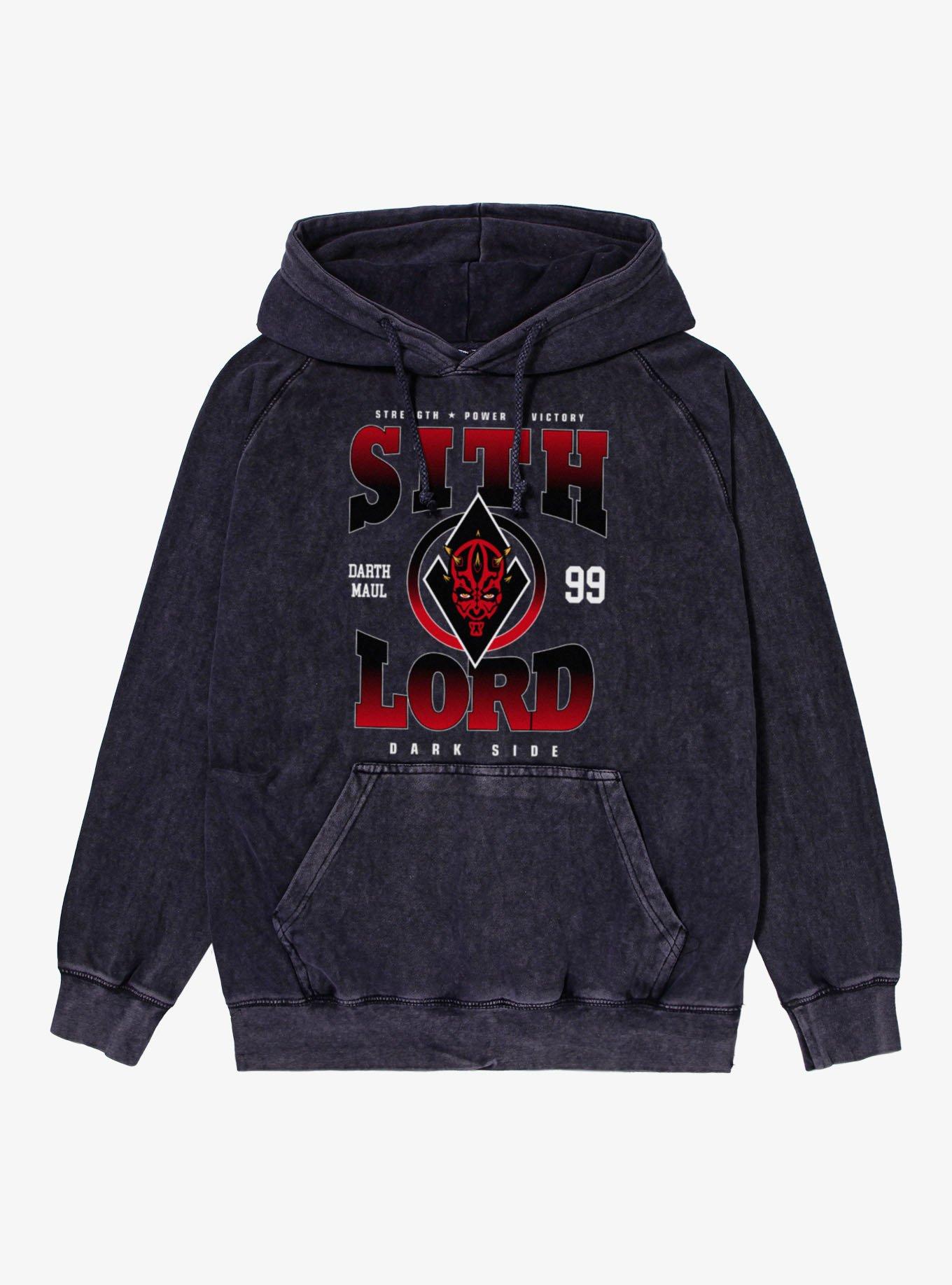 Star Wars Darth Maul Sith Lord Strength Power Victory Collegiate Mineral Wash Hoodie, , hi-res