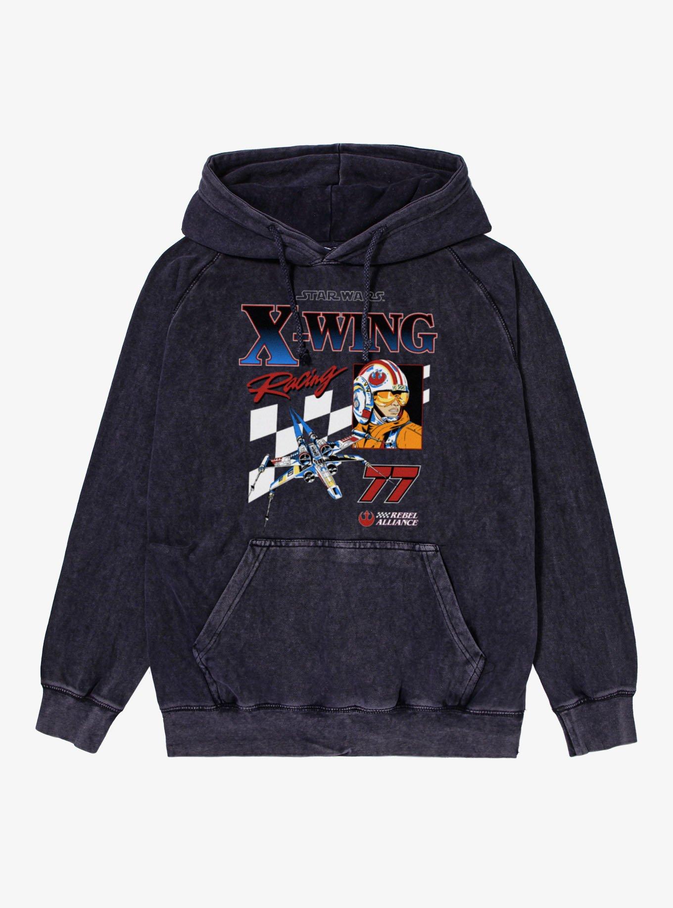 Star Wars X-Wing Racing Rebel Alliance Mineral Wash Hoodie, , hi-res