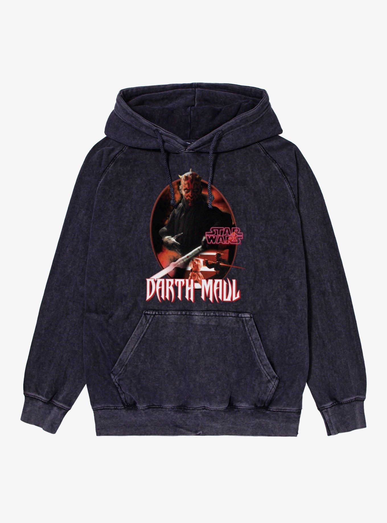 Star Wars Darth Maul The Duelist Fight Mineral Wash Hoodie
