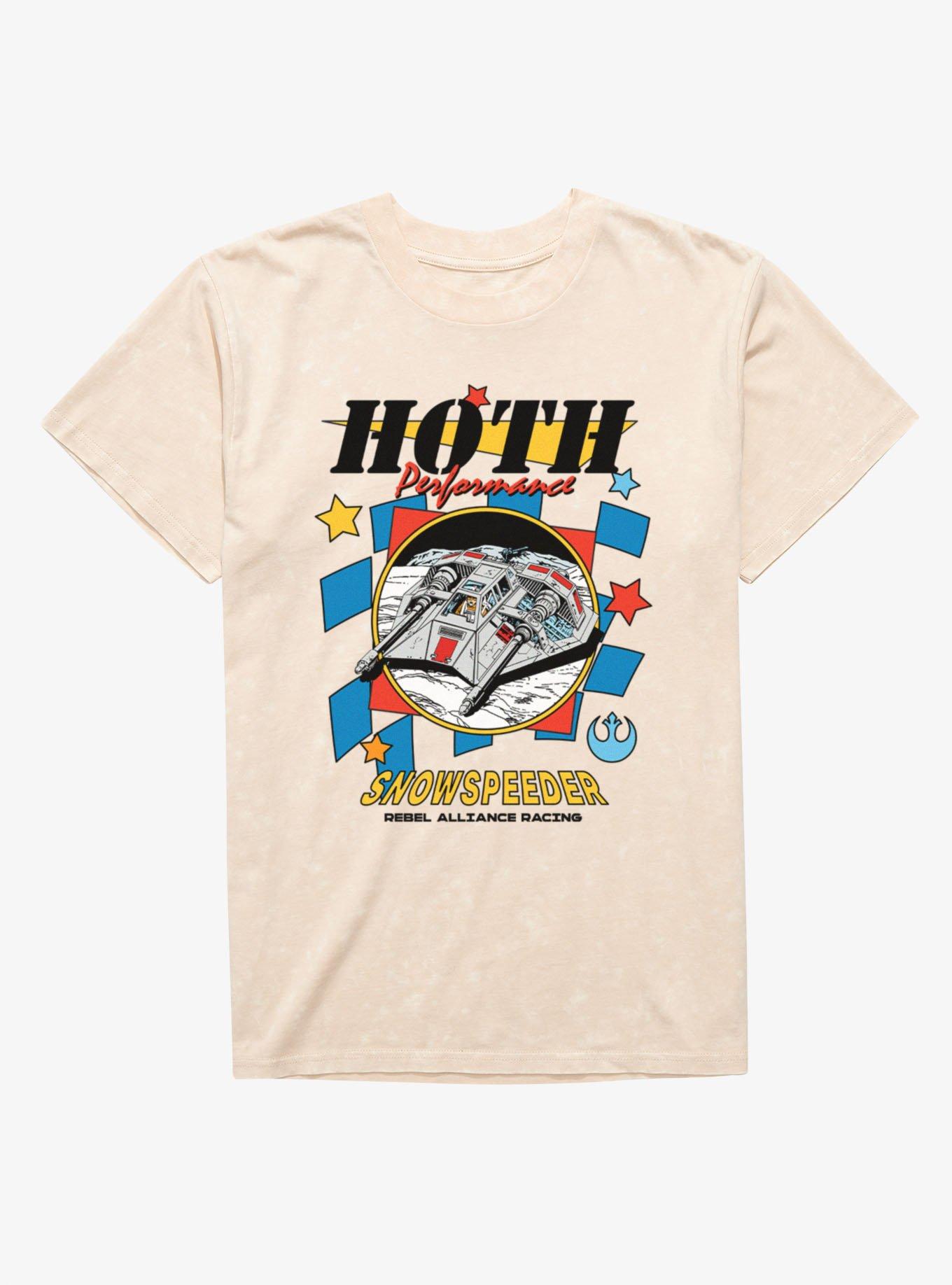 Star Wars Hoth Performance Snow Speeder Racing Rebel Alliance Mineral Wash T-Shirt, , hi-res