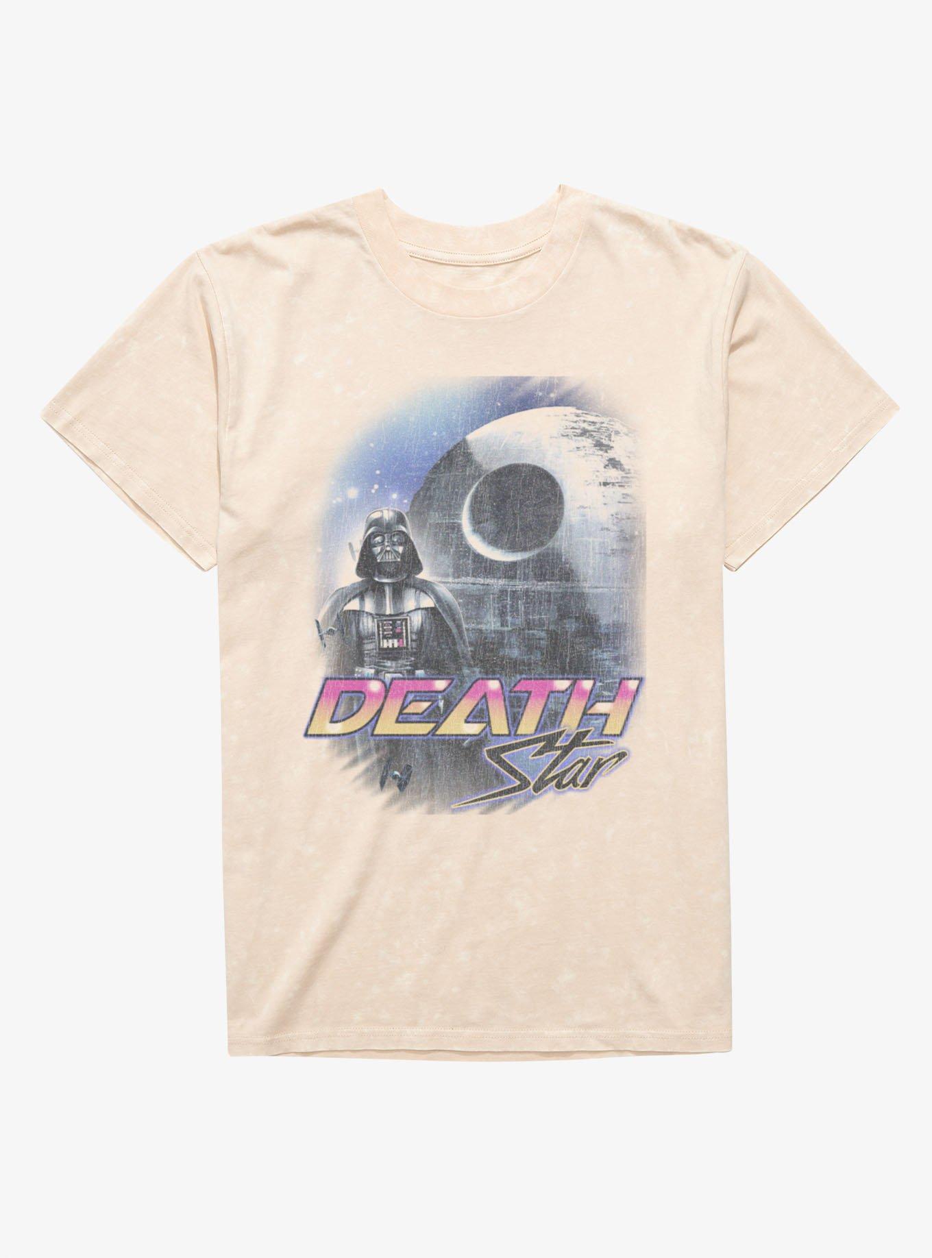 Star Wars Darth Vader Death Star Retro Mineral Wash T-Shirt, , hi-res