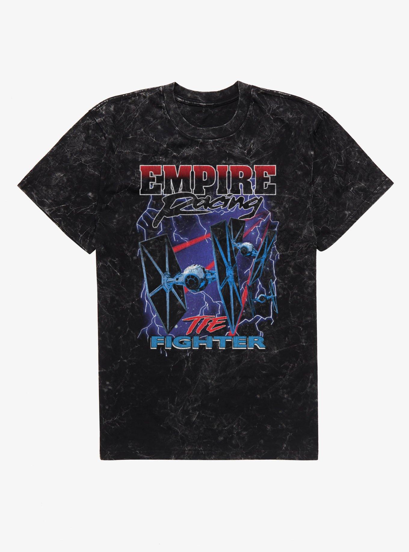 Star Wars Empire Racing Tie Fighter Electric Mineral Wash T-Shirt, , hi-res