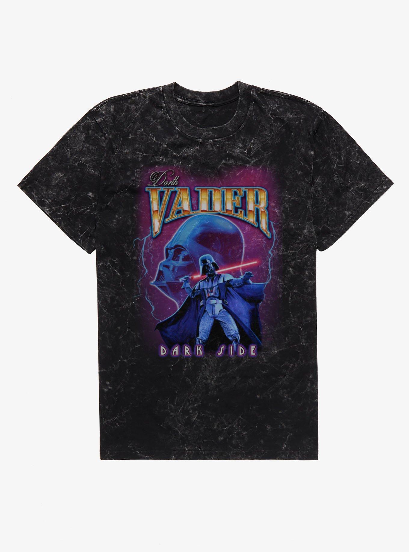 Star Wars Darth Vader Dark Side Lightning Collage Mineral Wash T-Shirt, , hi-res