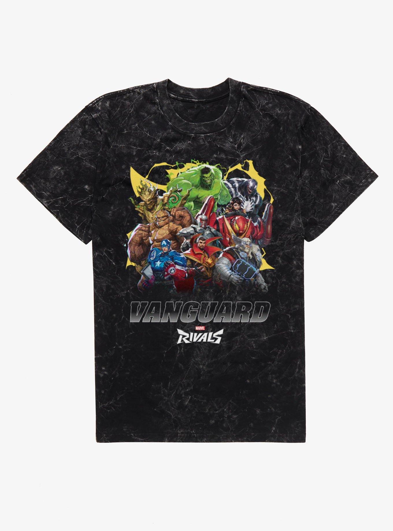 Marvel Rivals Vanguard Power Characters Mineral Wash T-Shirt, , hi-res