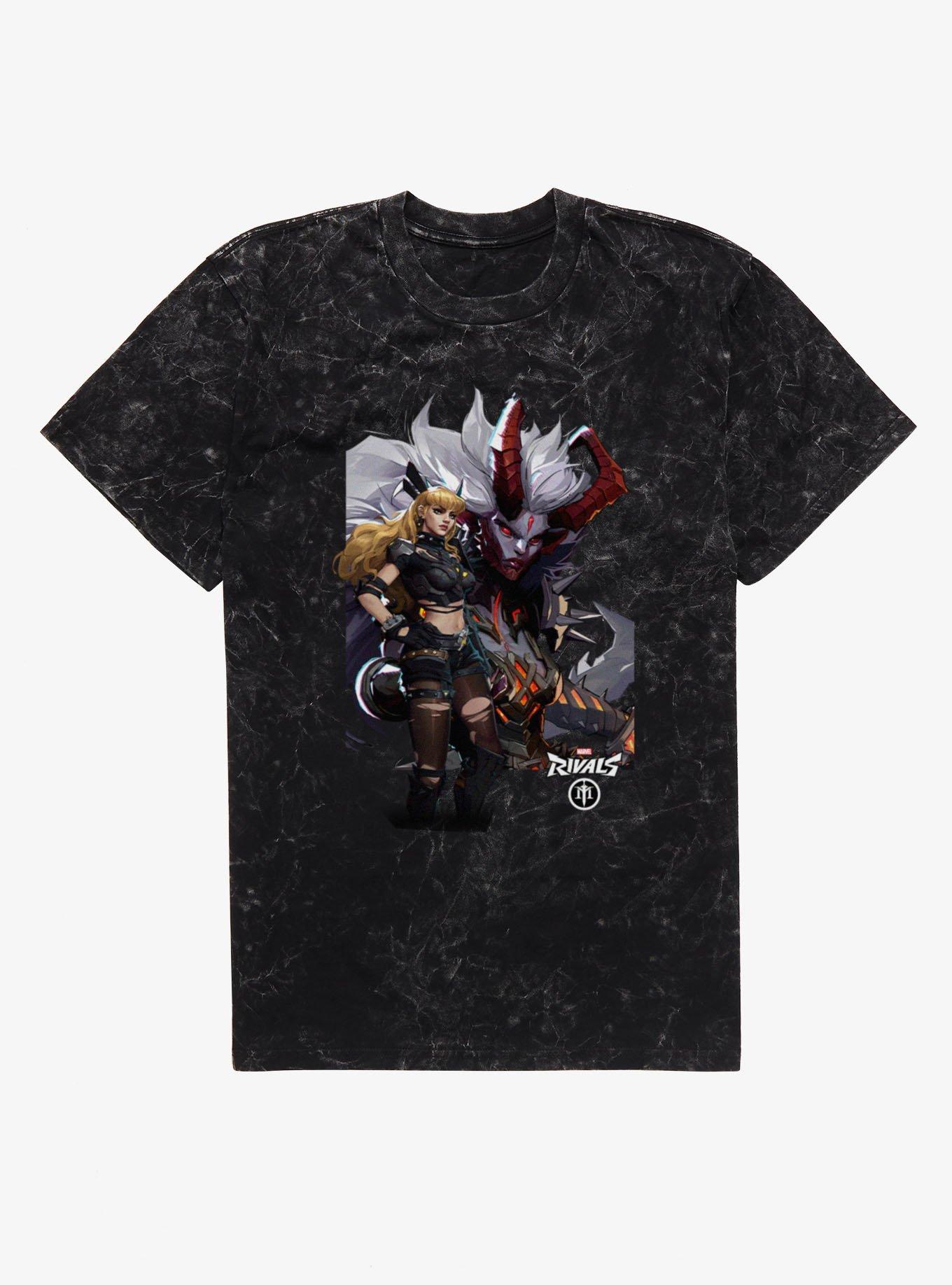 Marvel Rivals Magik Shadow Looming Mineral Wash T-Shirt, , hi-res