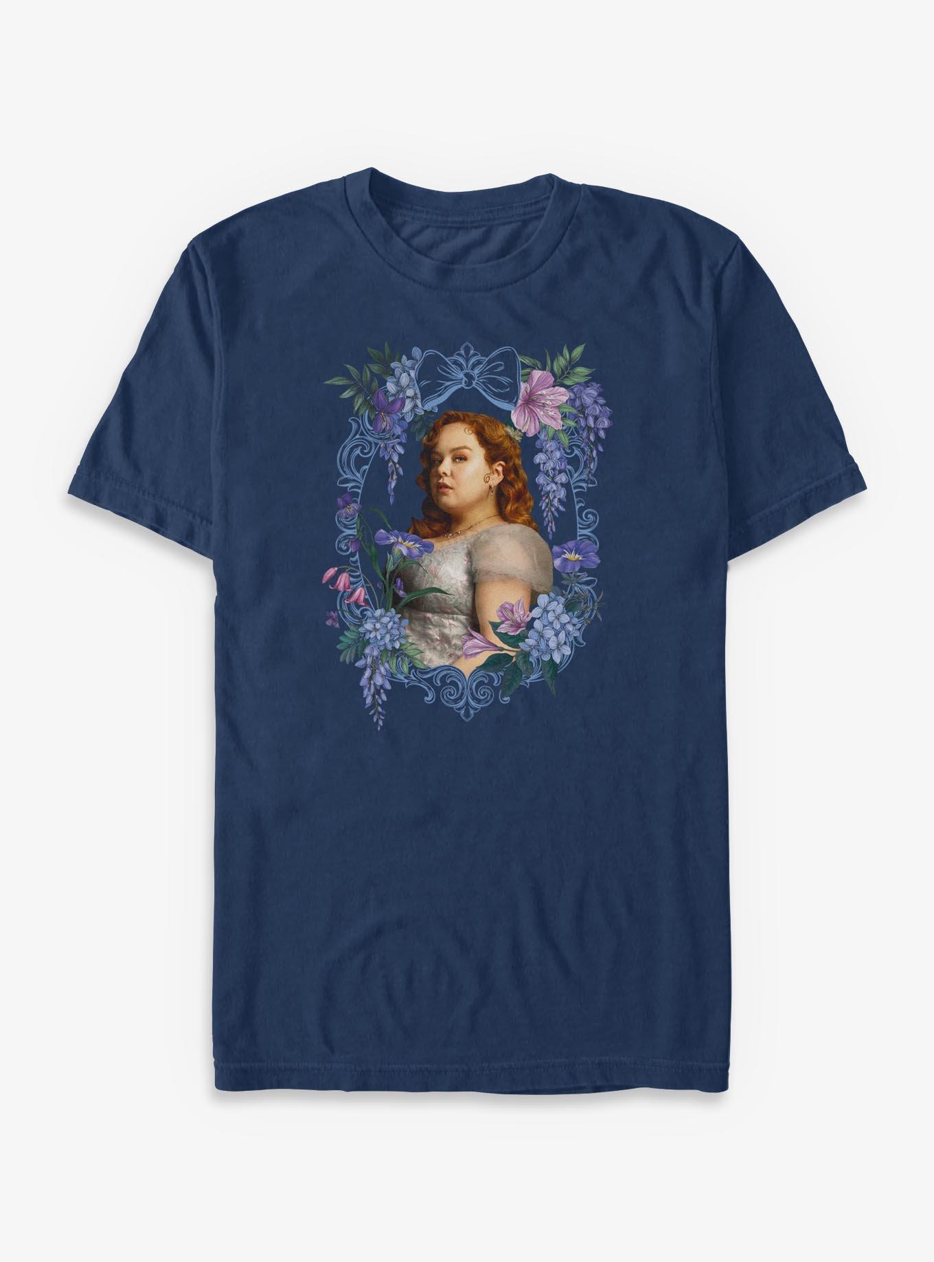 Bridgerton Floral Frame Penelope Garment Dye T-Shirt Her Universe Exclusive, , hi-res