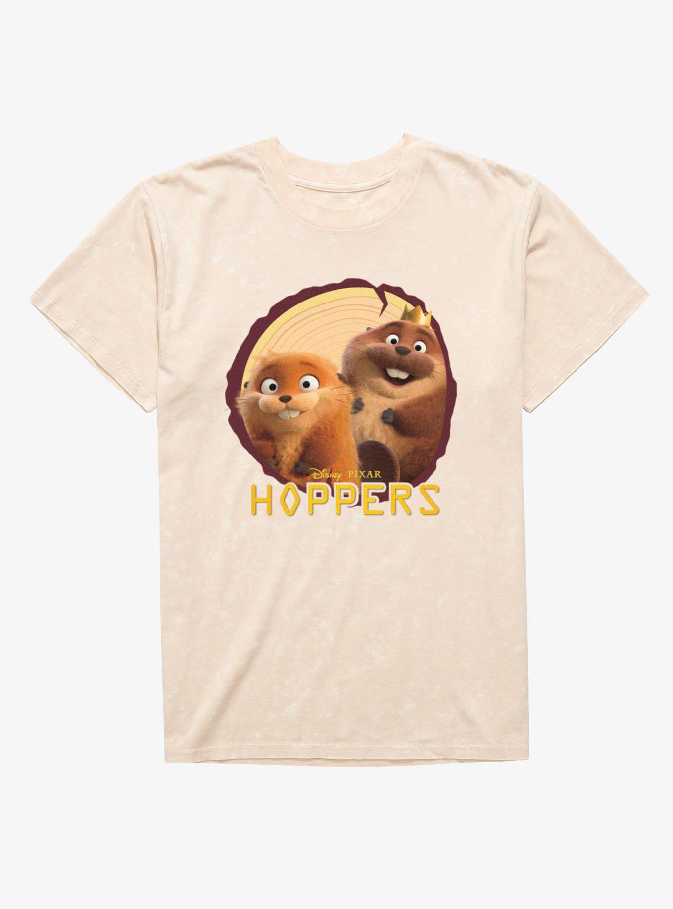Disney Pixar Hoppers Log Mabel & King George Photo Mineral Wash T-Shirt, , hi-res