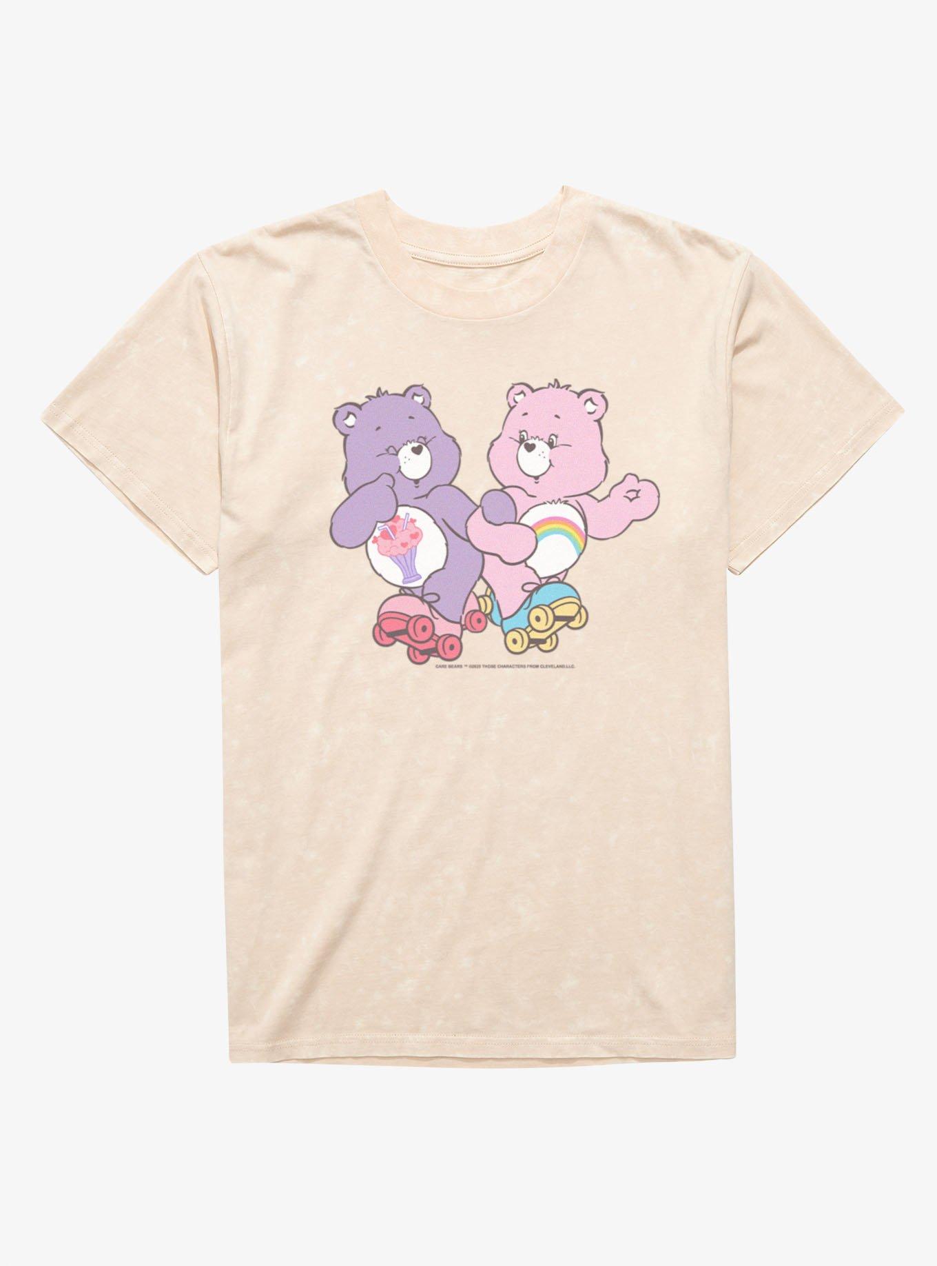 Care Bears Rainbows And Roller Skates Mineral Wash T-Shirt, , hi-res