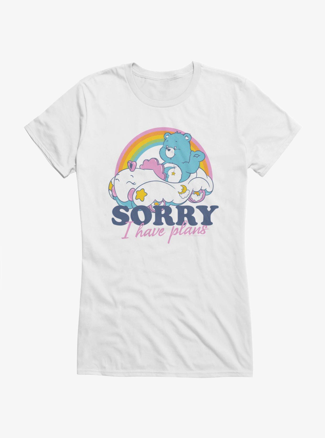 Care Bears Bedtime Bear Sorry I Have Plans Girls T-Shirt