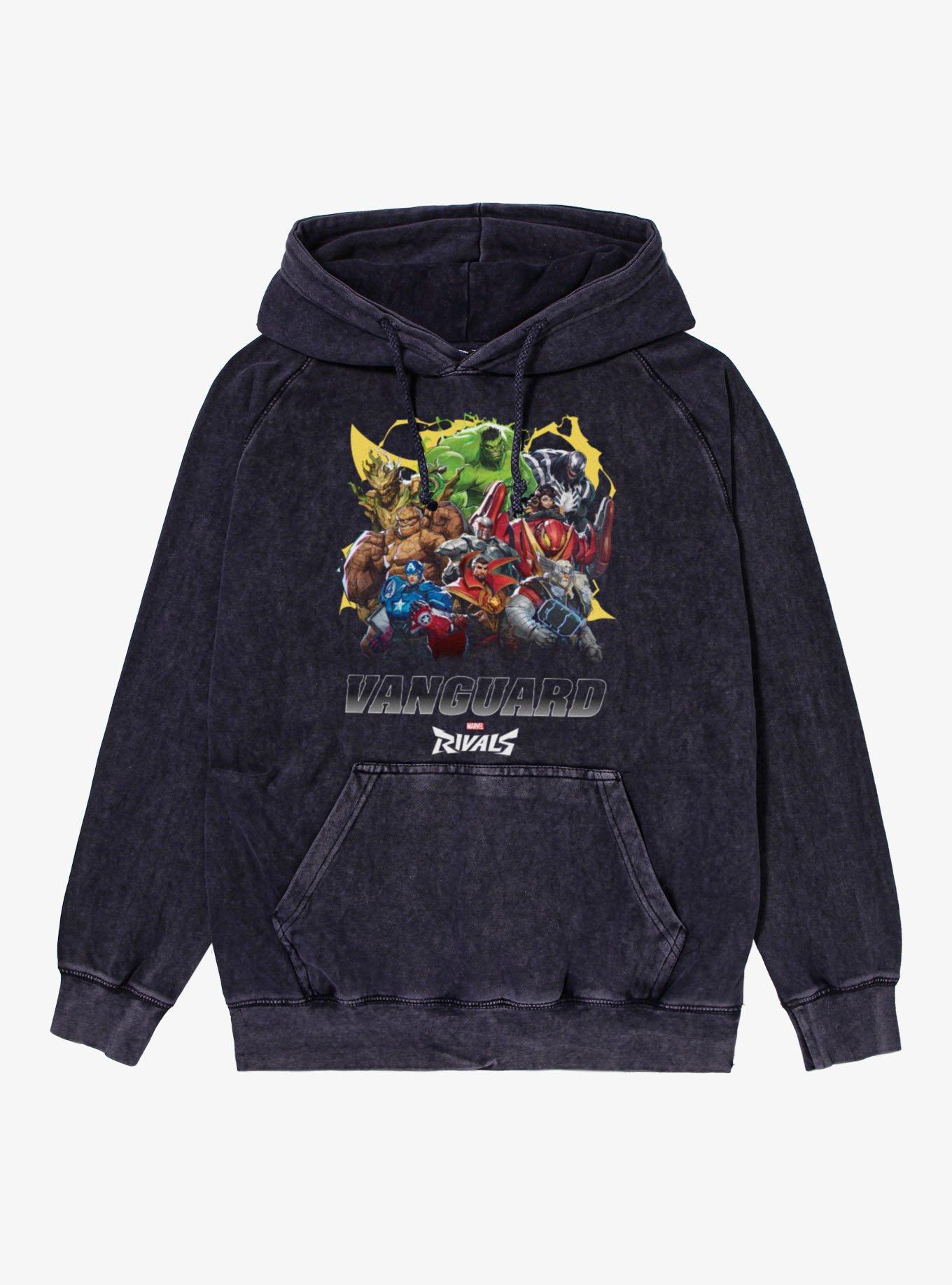 Marvel Rivals Vanguard Power Characters Mineral Wash Hoodie, , hi-res