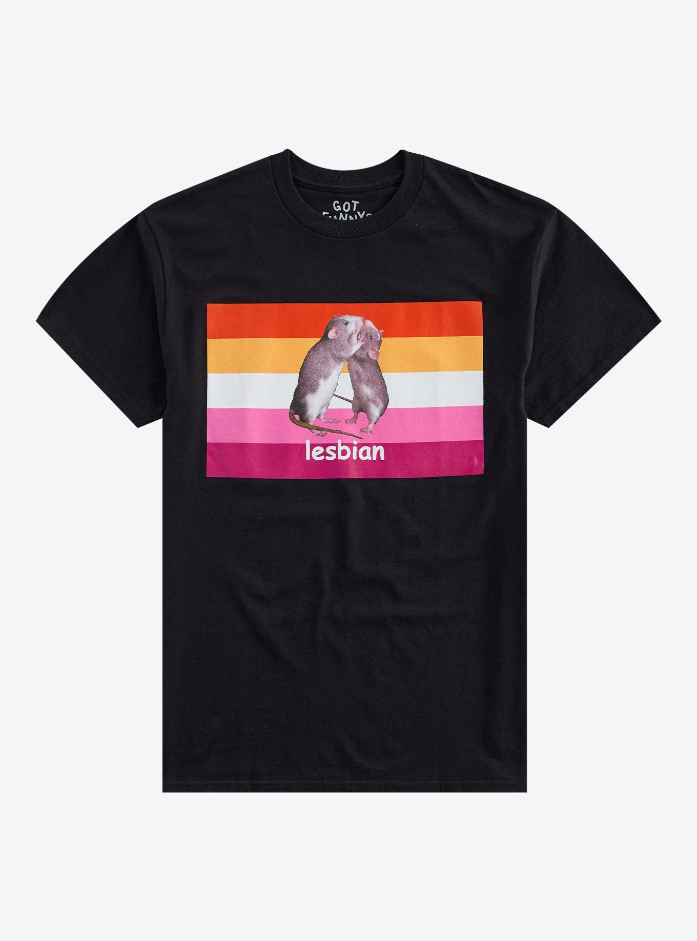 Lesbian Rat Flag T-Shirt By Got Funny?, , hi-res