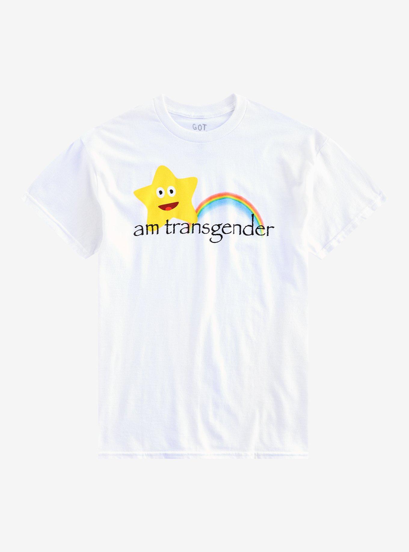 GOTFUNNY Transgender Star & Rainbow T-Shirt By Got Funny?