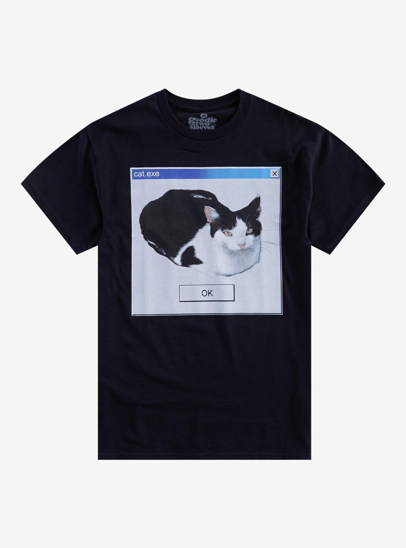 Cat Window EXE T-Shirt By Goodie Two Sleeves, , hi-res