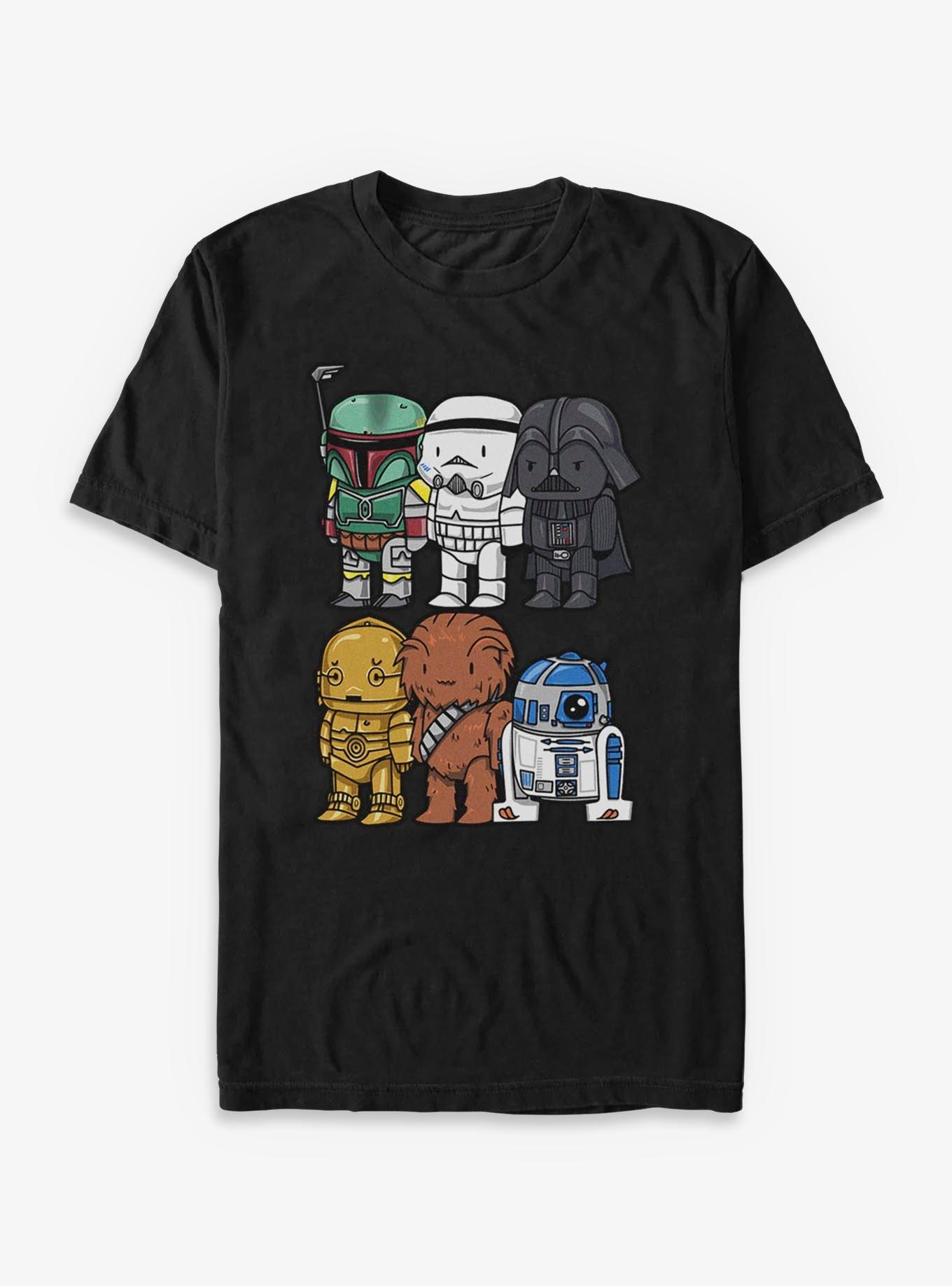 Star Wars Dark Side Rebel Alliance Cute Cartoon Big & Tall T-Shirt, , hi-res