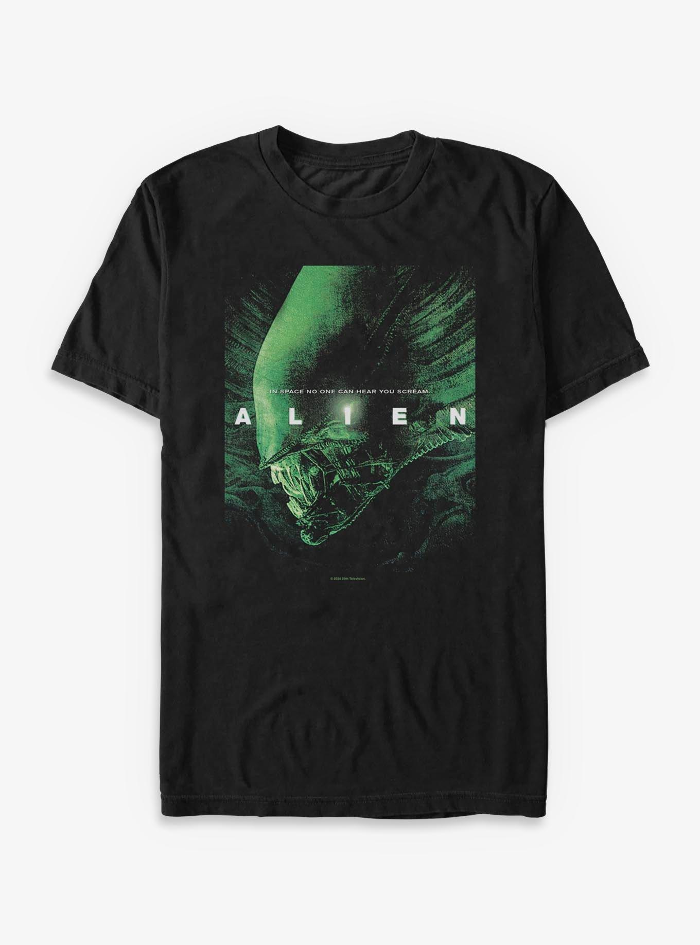 Alien No One Can Hear You Scream Alien Green Big & Tall T-Shirt, , hi-res