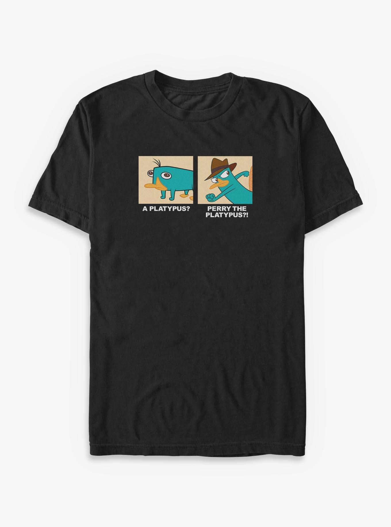 Disney Phineas and Ferb Who Is The Platypus Perry Big & Tall T-Shirt, , hi-res