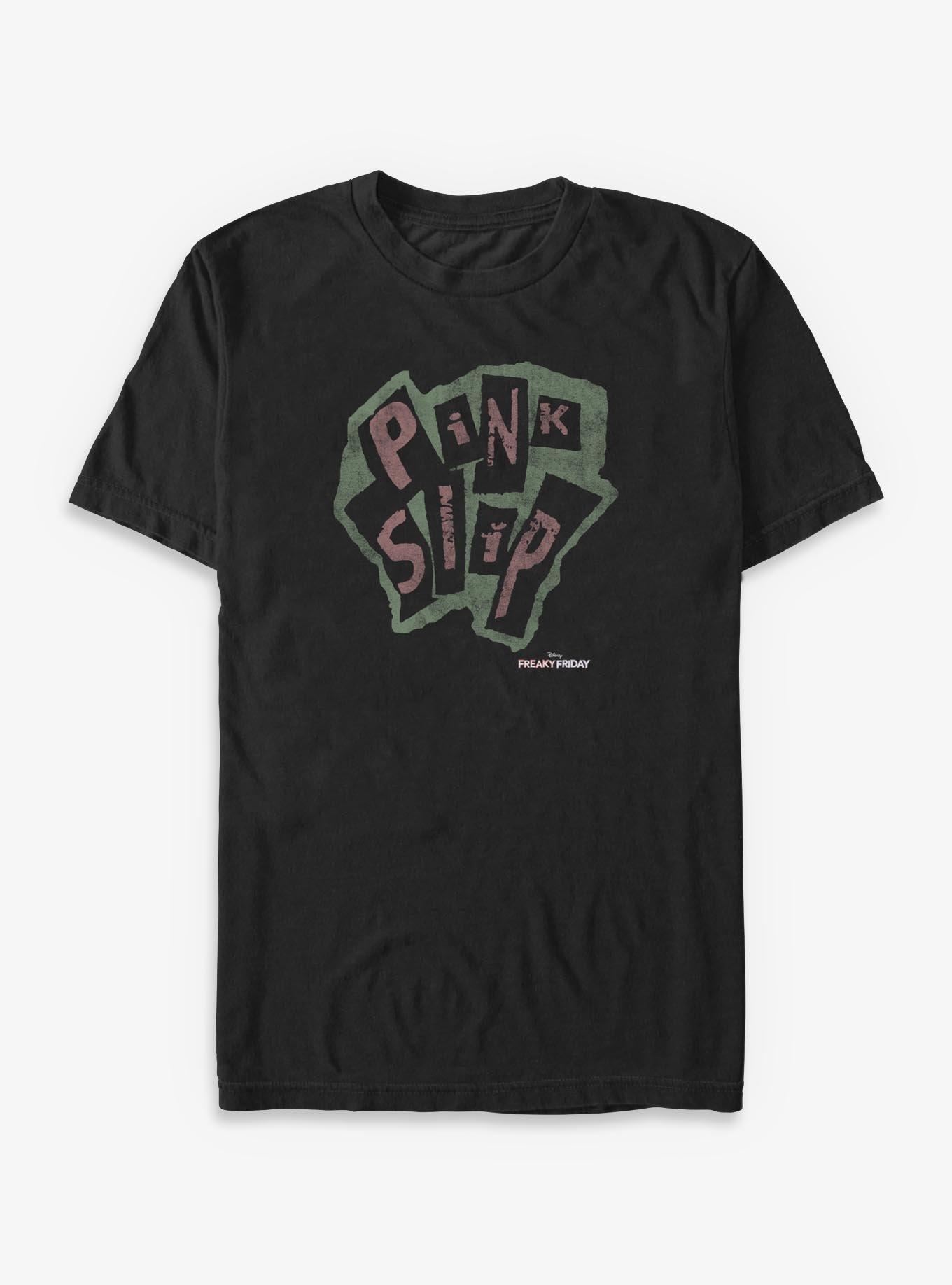 Disney Freaky Friday Pink Slip Logo Big & Tall T-Shirt, , hi-res