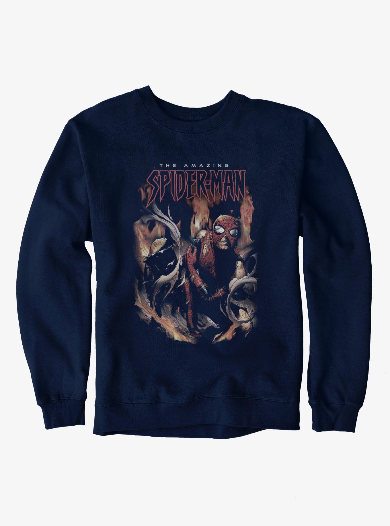 Marvel Amazing Spider-Man Fire And Wounds Sweatshirt, , hi-res