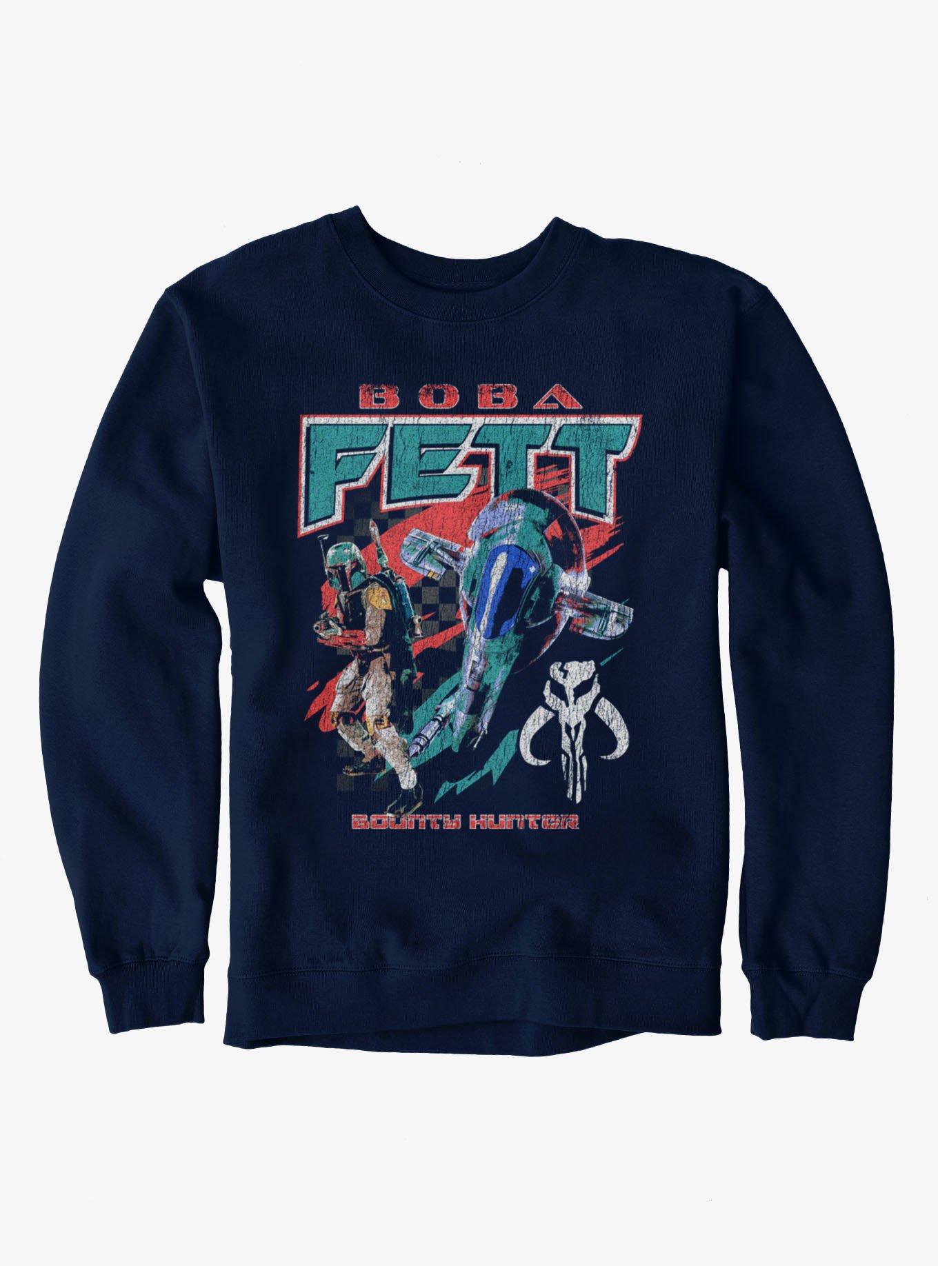Star Wars Boba Fett And Slave I Racing Flag Sweatshirt, , hi-res