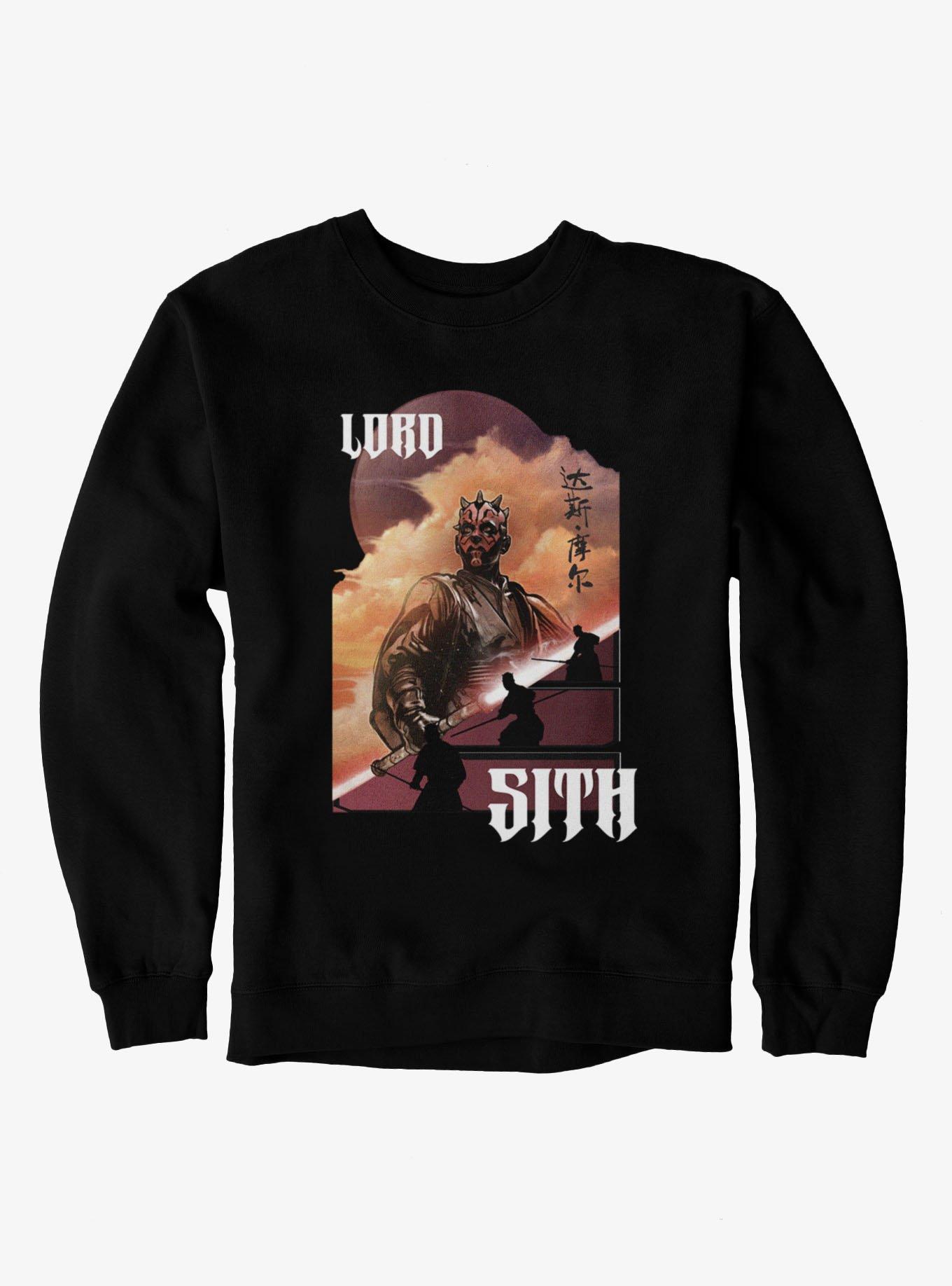 Star Wars Lord Sith Maul Sweatshirt Hot Topic Exclusive, , hi-res