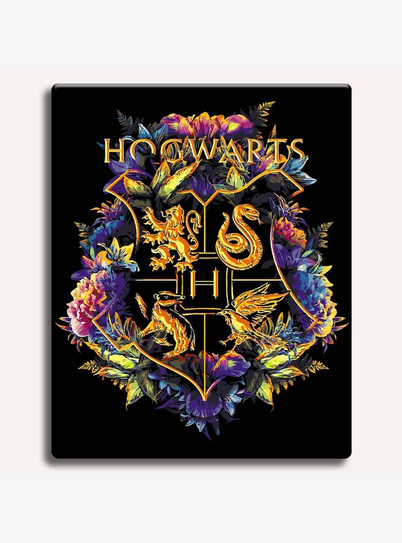 Harry Potter Hogwarts Floral Crest Paint By Numbers Kit, , hi-res