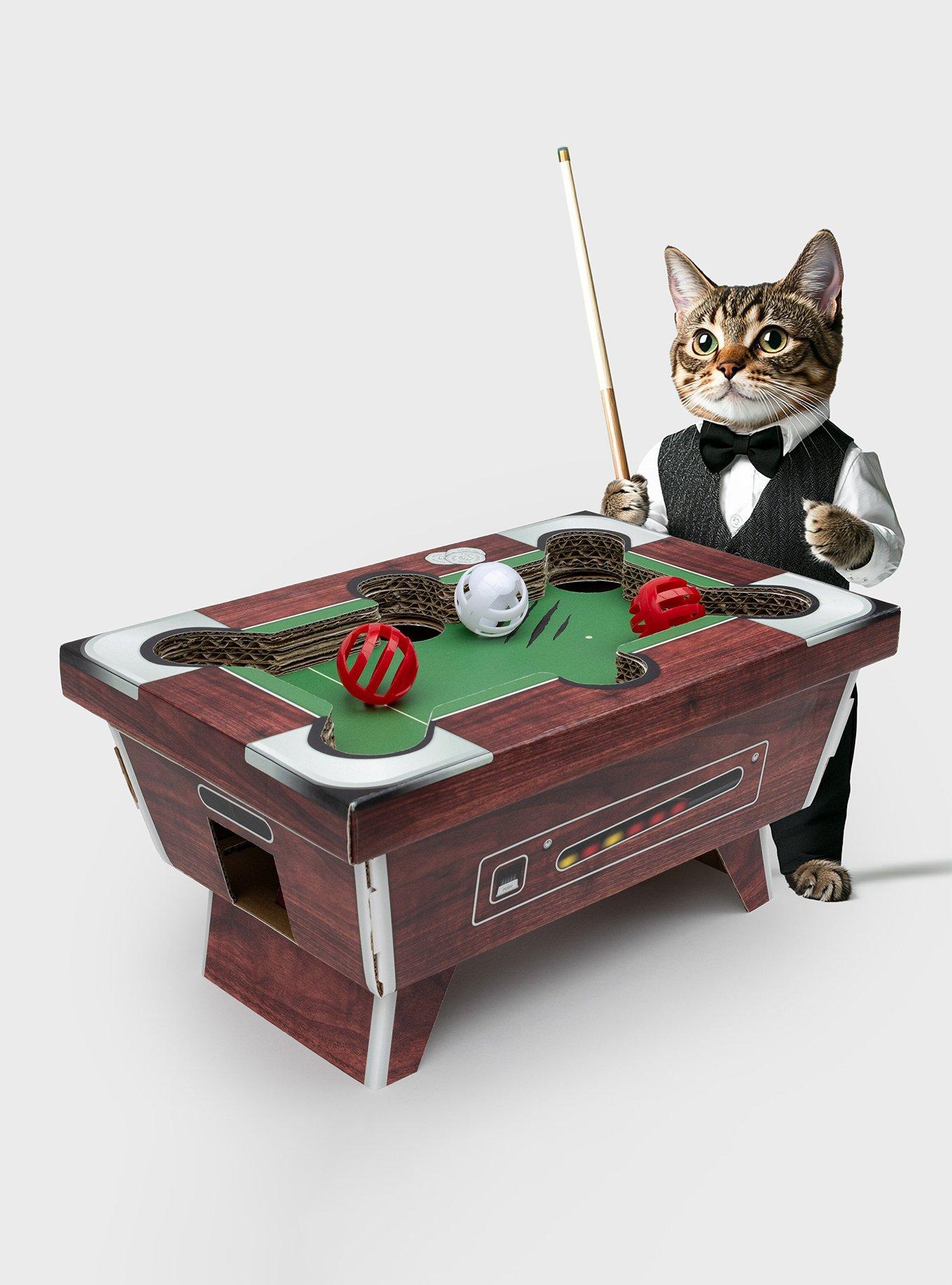 Cat Playhouse Cardboard Pool Table Cat Scratch Toy, , hi-res