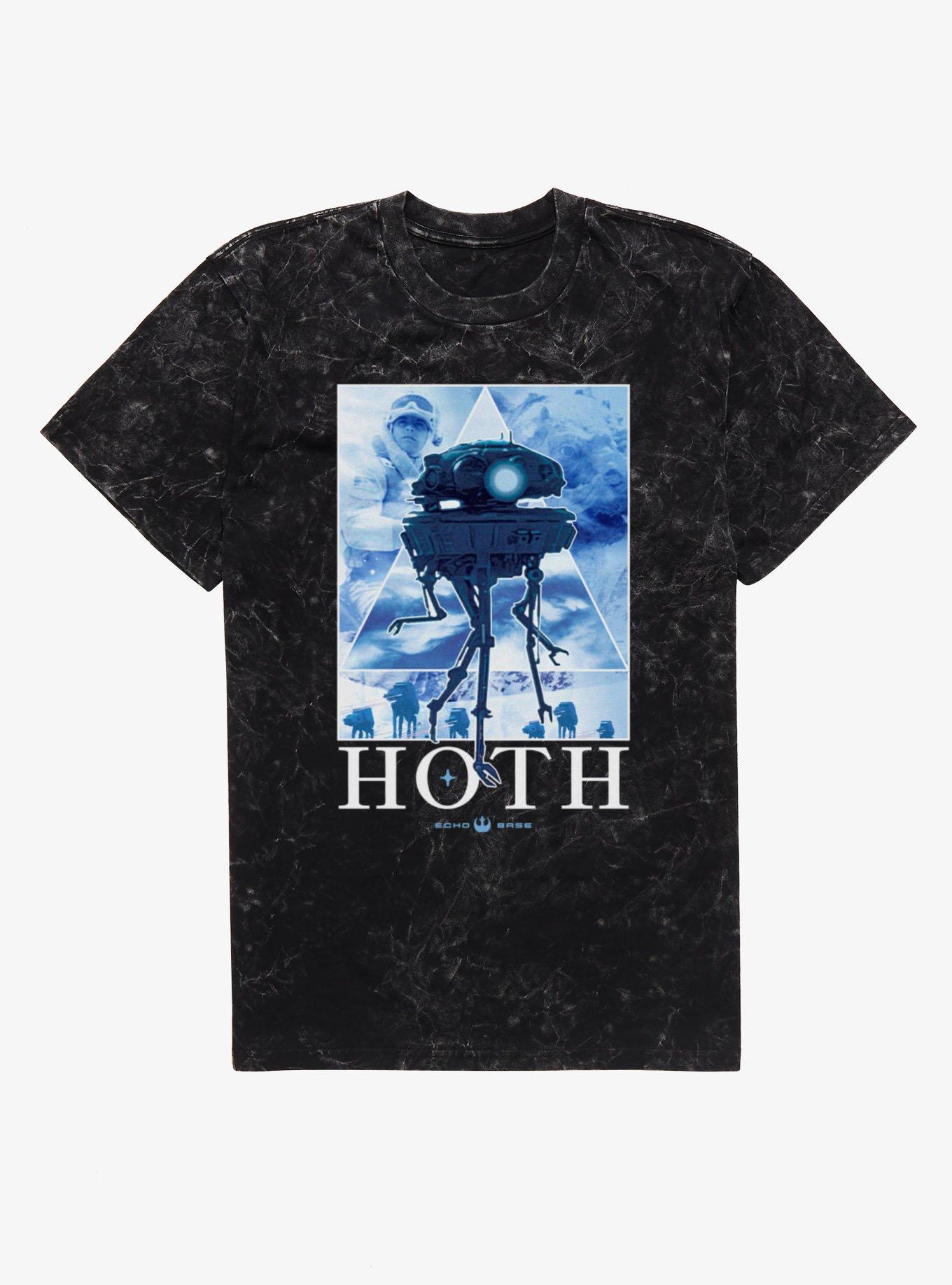 Star Wars Hoth Echo Base Poster Mineral Wash T-Shirt, , hi-res