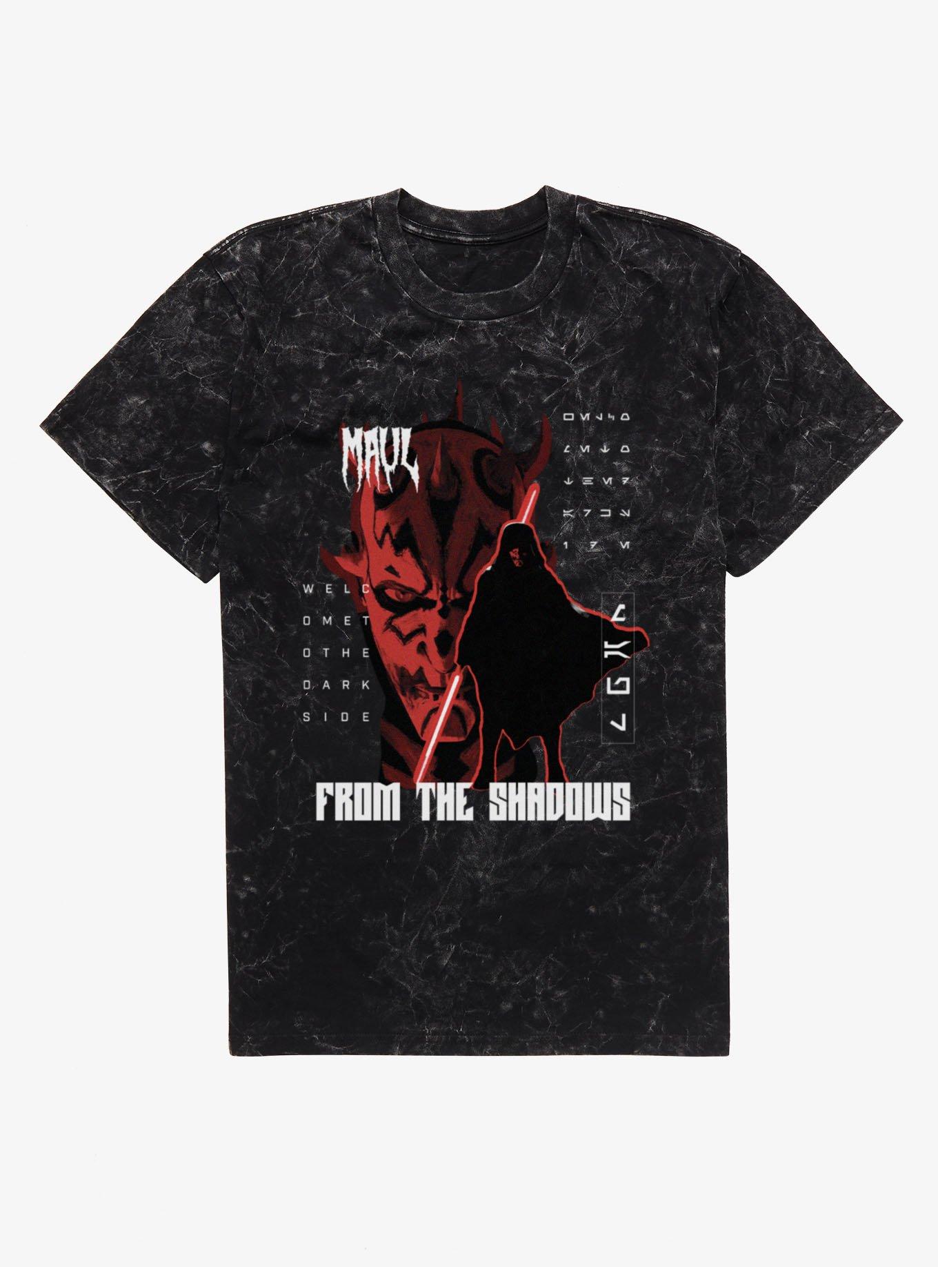 Star Wars: Maul - Shadow Lord From The Shadows Mineral Wash T-Shirt Hot Topic Exclusive, , hi-res
